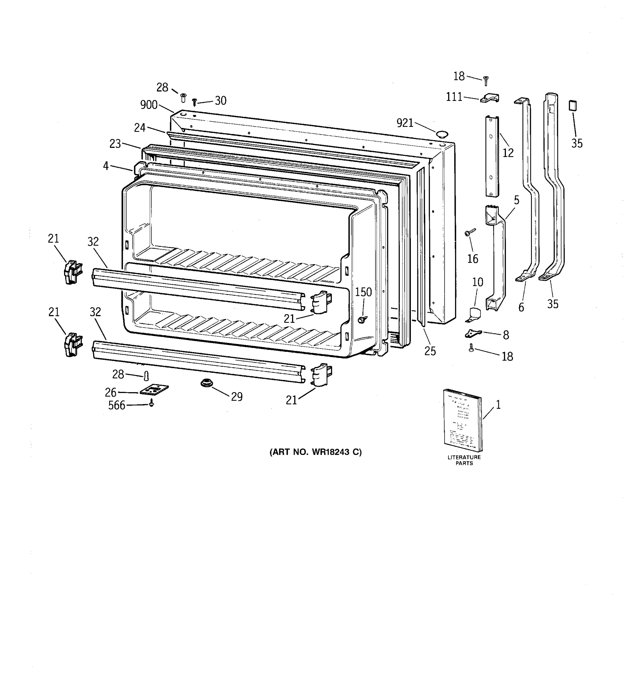 FREEZER DOOR