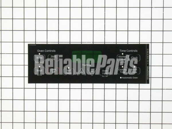 WB27T11005 GE Range Faceplate Graphics Black