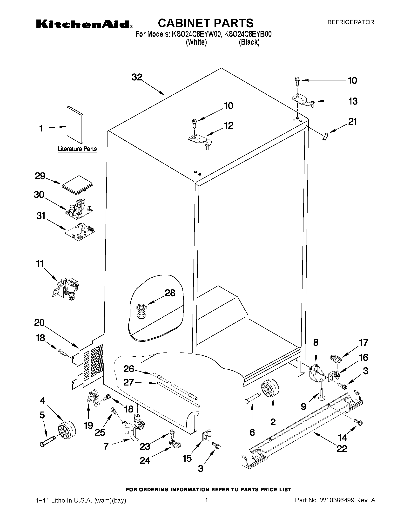01 - CABINET PARTS