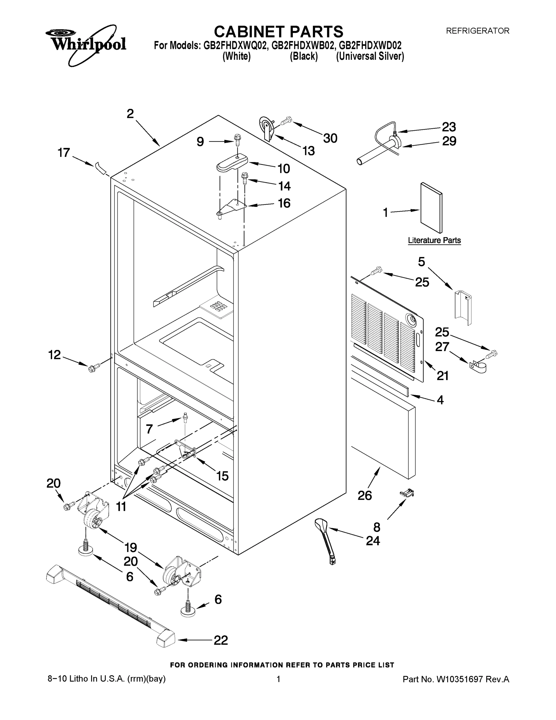 01 - CABINET PARTS