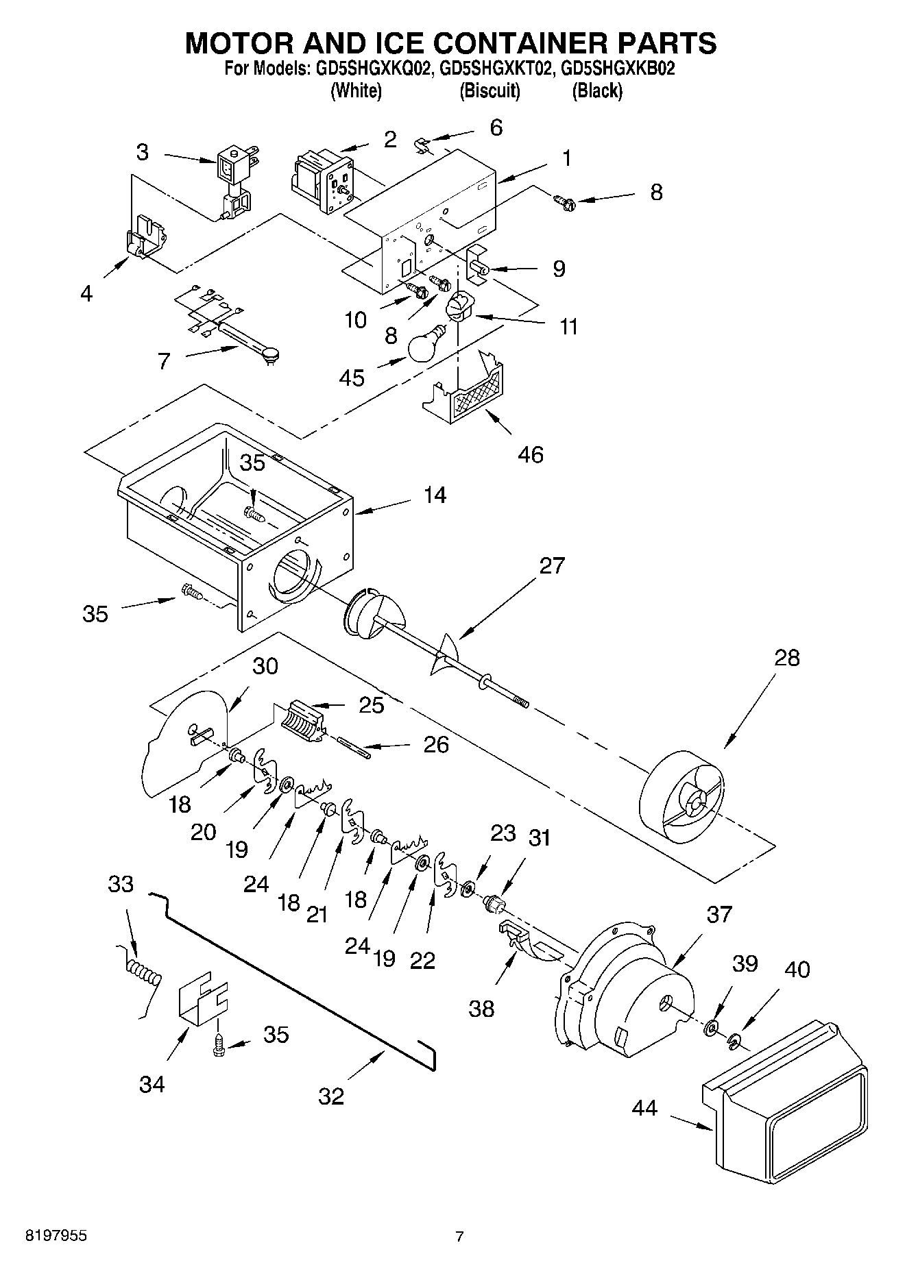 05 - MOTOR AND ICE CONTAINER