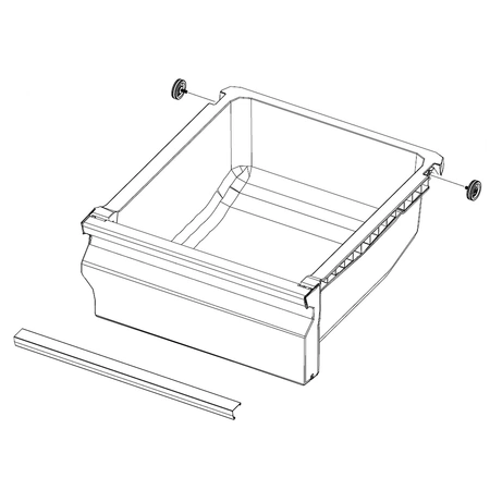 DA97-13841J Samsung Refrigerator Right Veg Ca