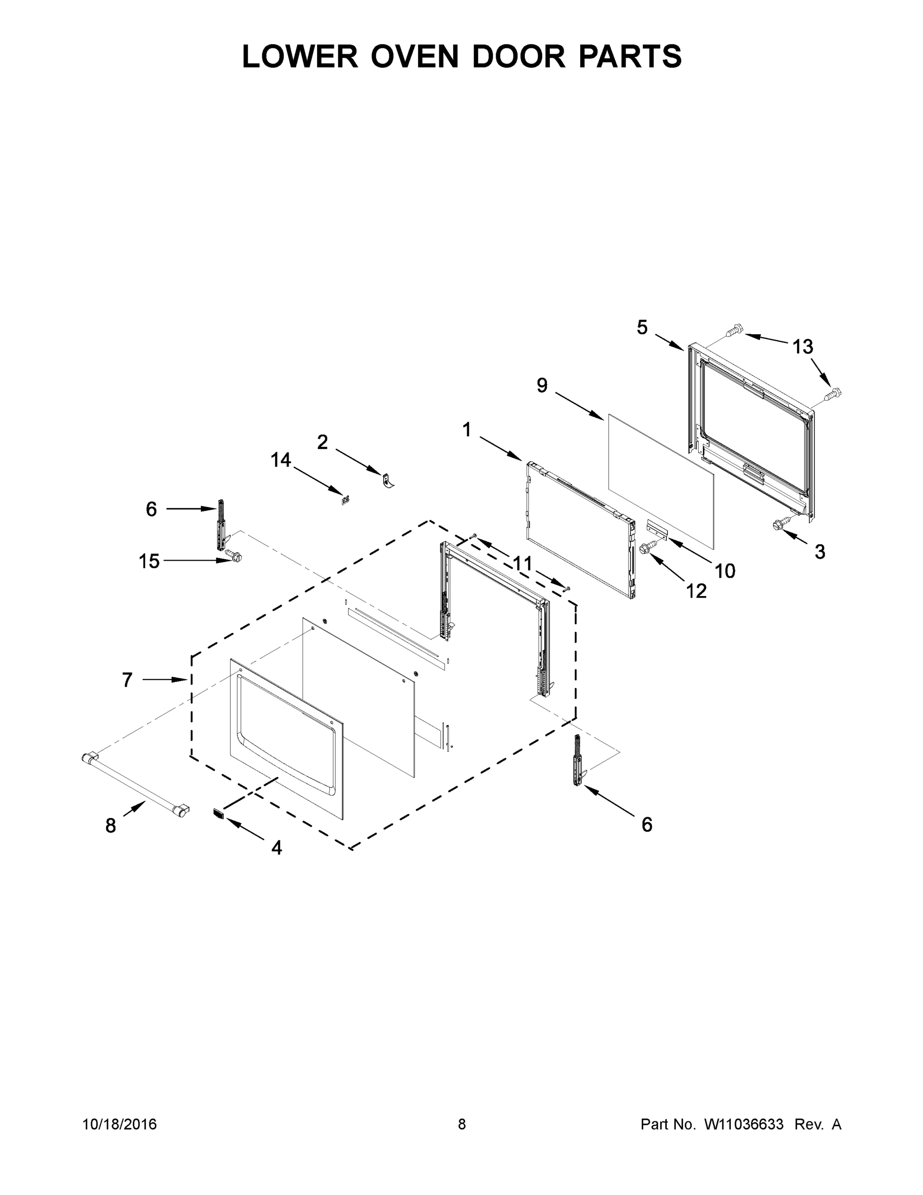 05 - LOWER OVEN DOOR PARTS