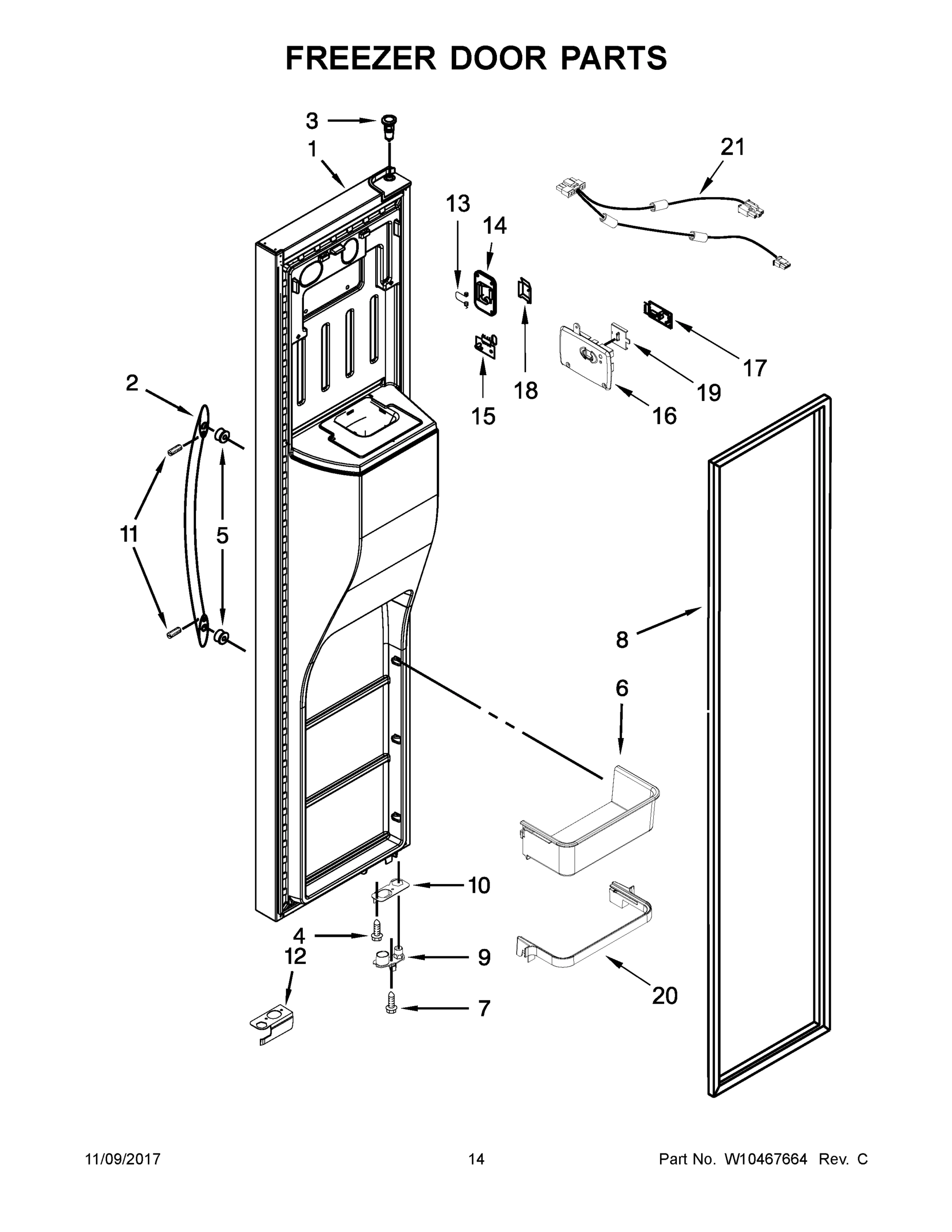 08 - FREEZER DOOR PARTS