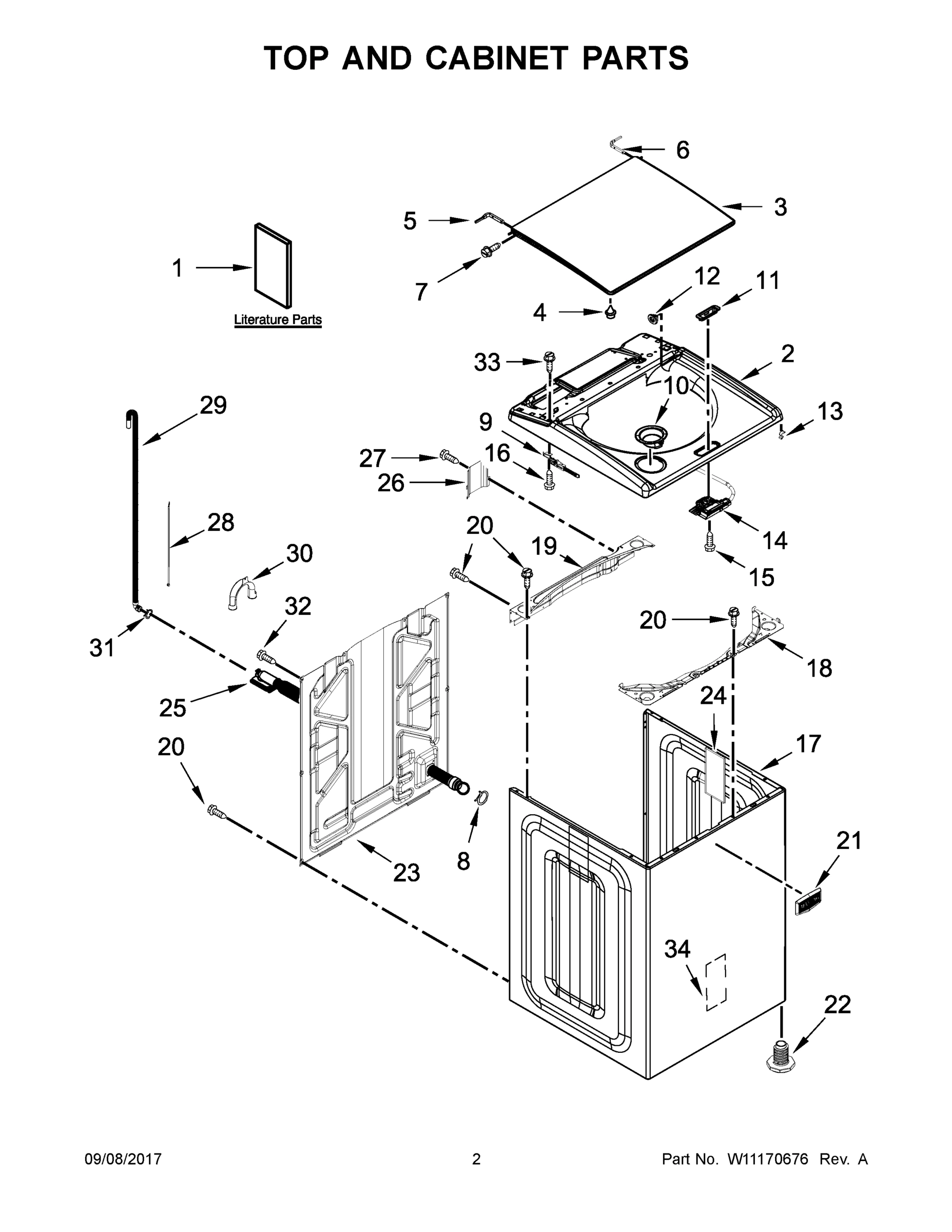 02 - TOP AND CABINET PARTS