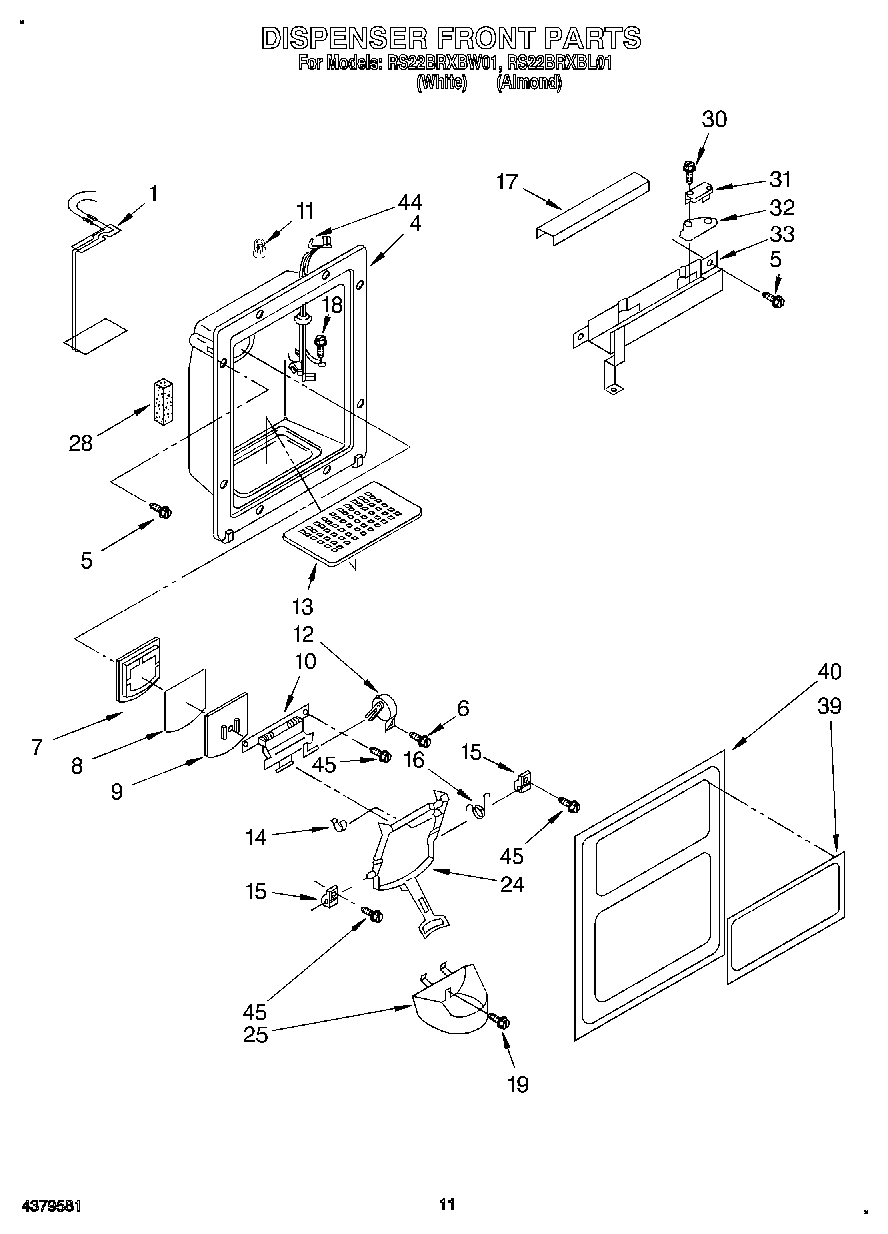 08 - DISPENSER FRONT