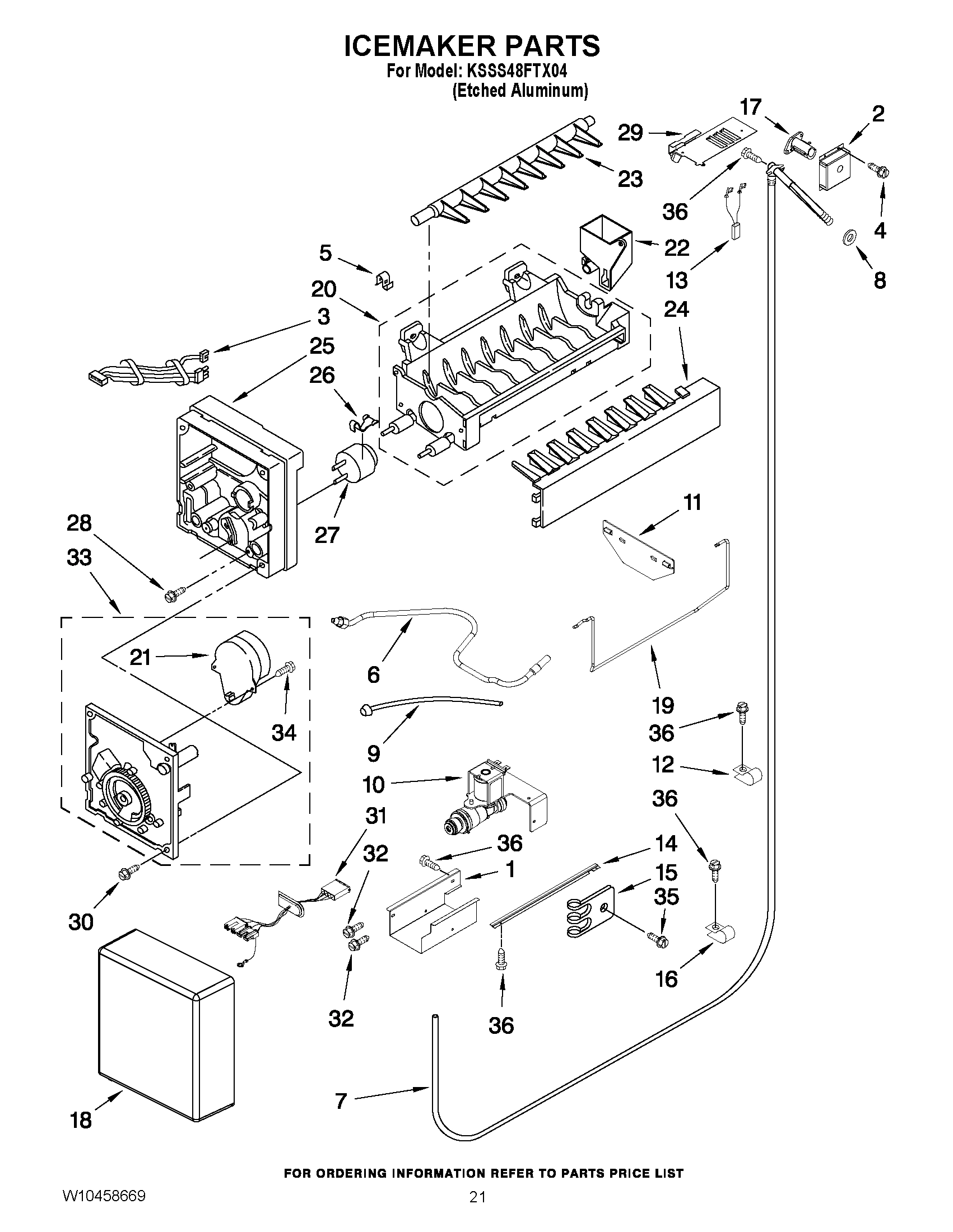 13 - ICEMAKER PARTS