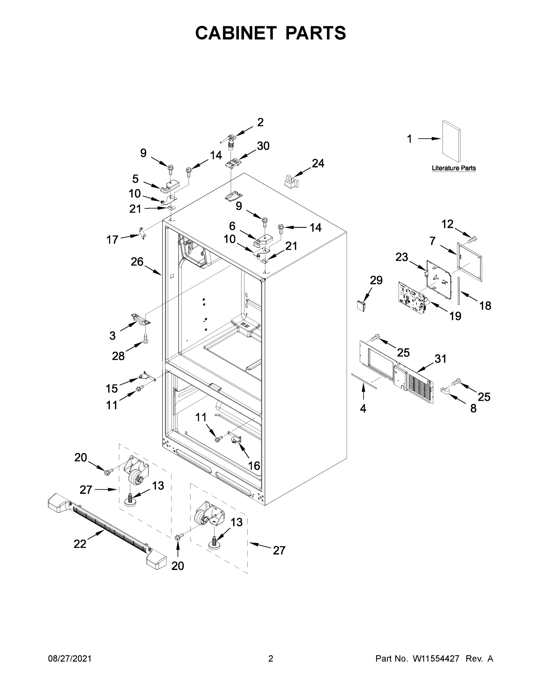 02 - CABINET PARTS