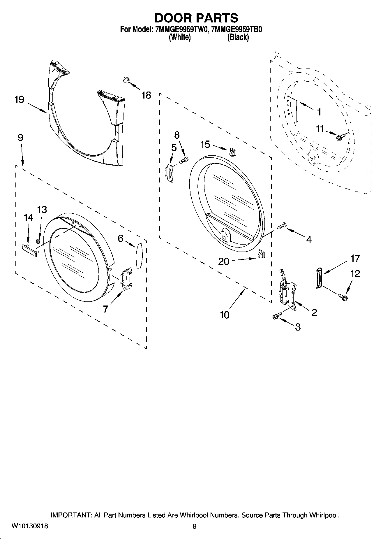05 - DOOR PARTS, OPTIONAL PARTS (NOT INCLUDED)