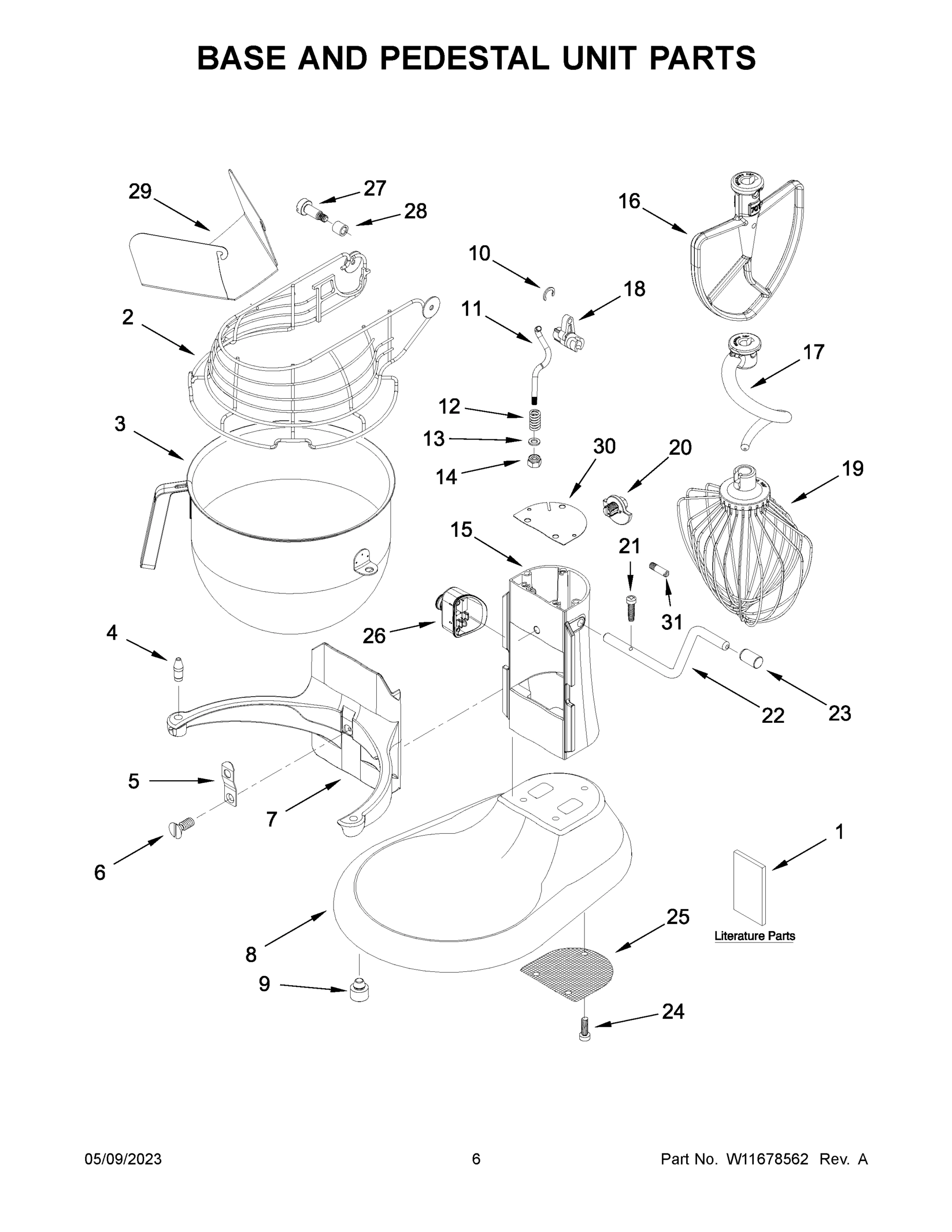 04 - BASE AND PEDESTAL UNIT PARTS