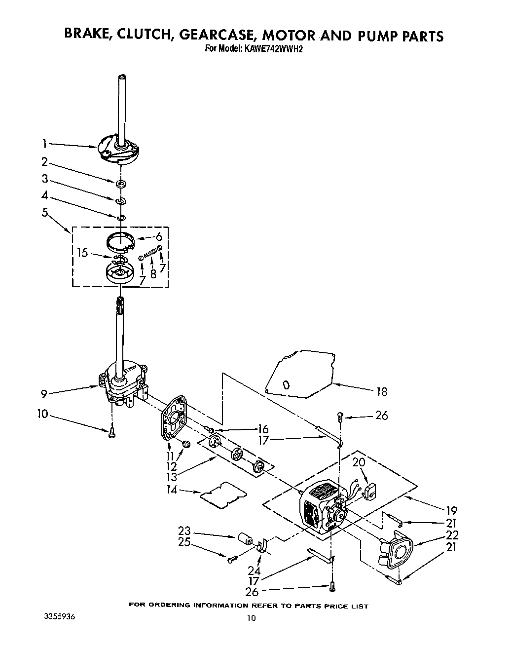 07 - BRAKE, CLUTCH, GEARCASE, MOTOR AND PUMP
