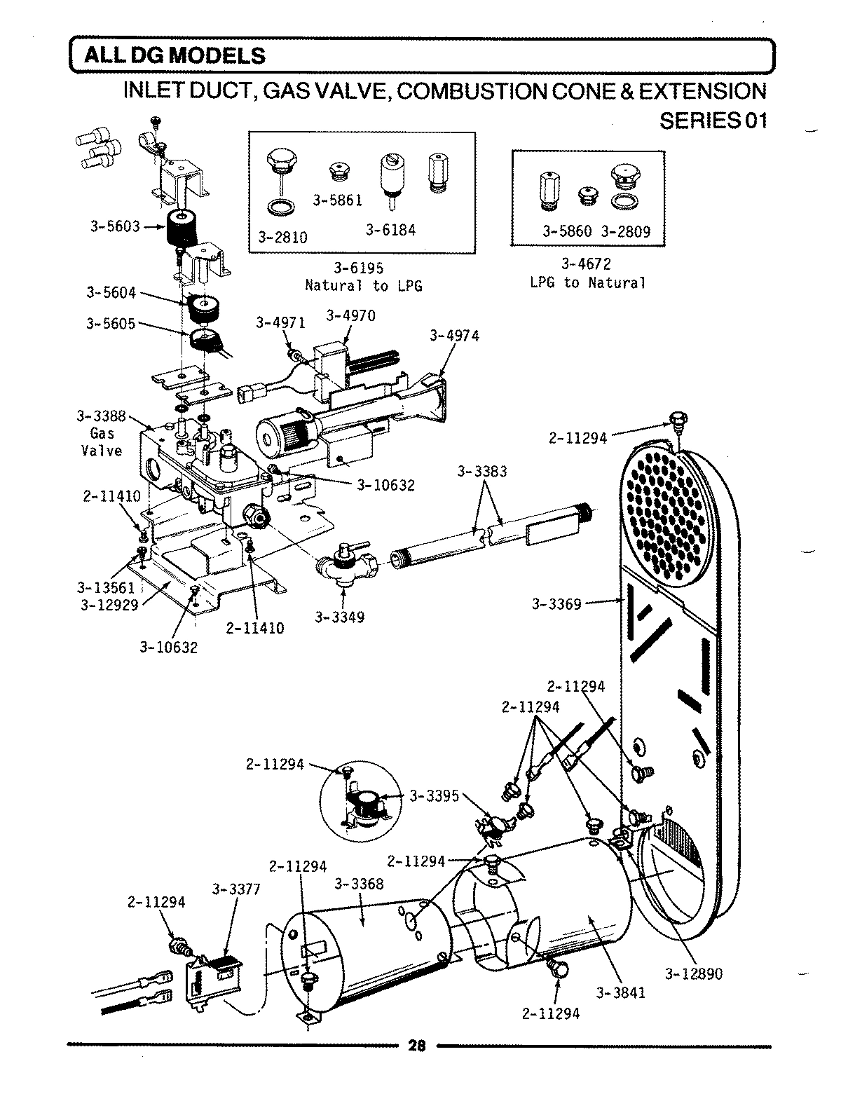 05 - INLET DUCT, GAS VALVE, CONE & EXT. (01)