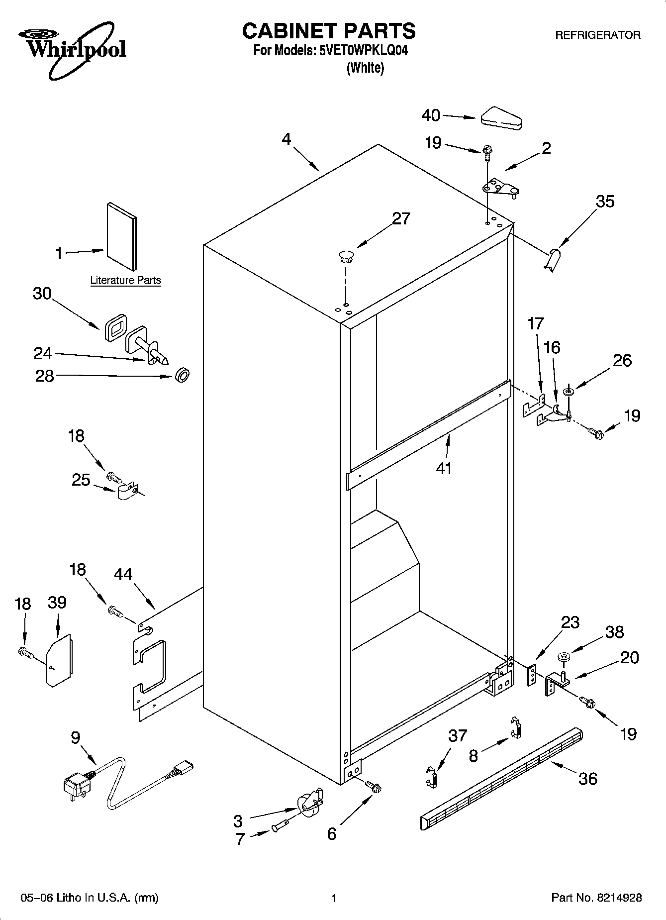 01 - CABINET PARTS