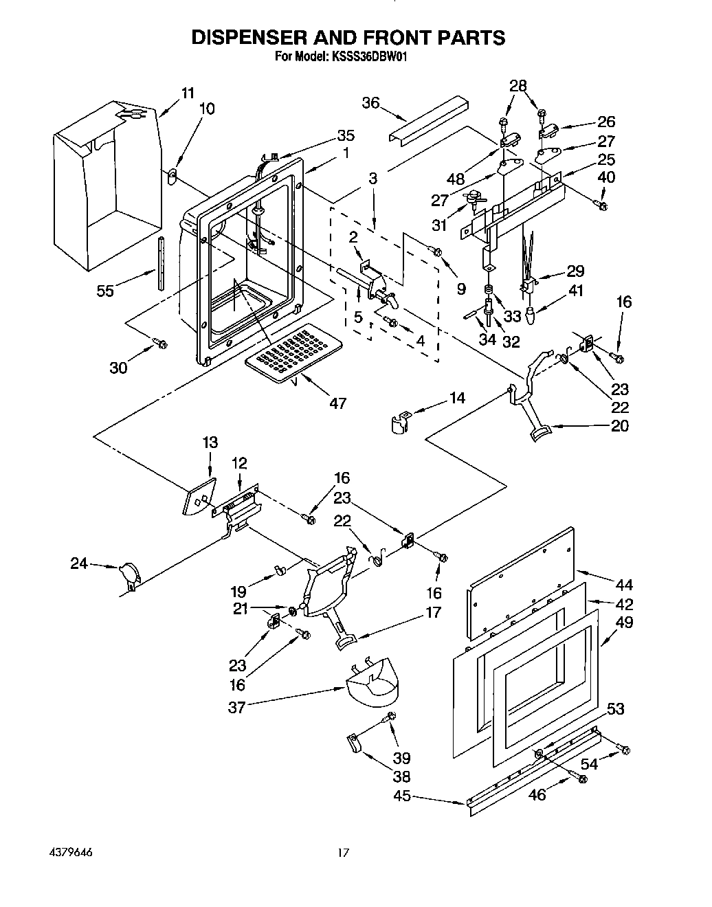 12 - DISPENSER AND FRONT