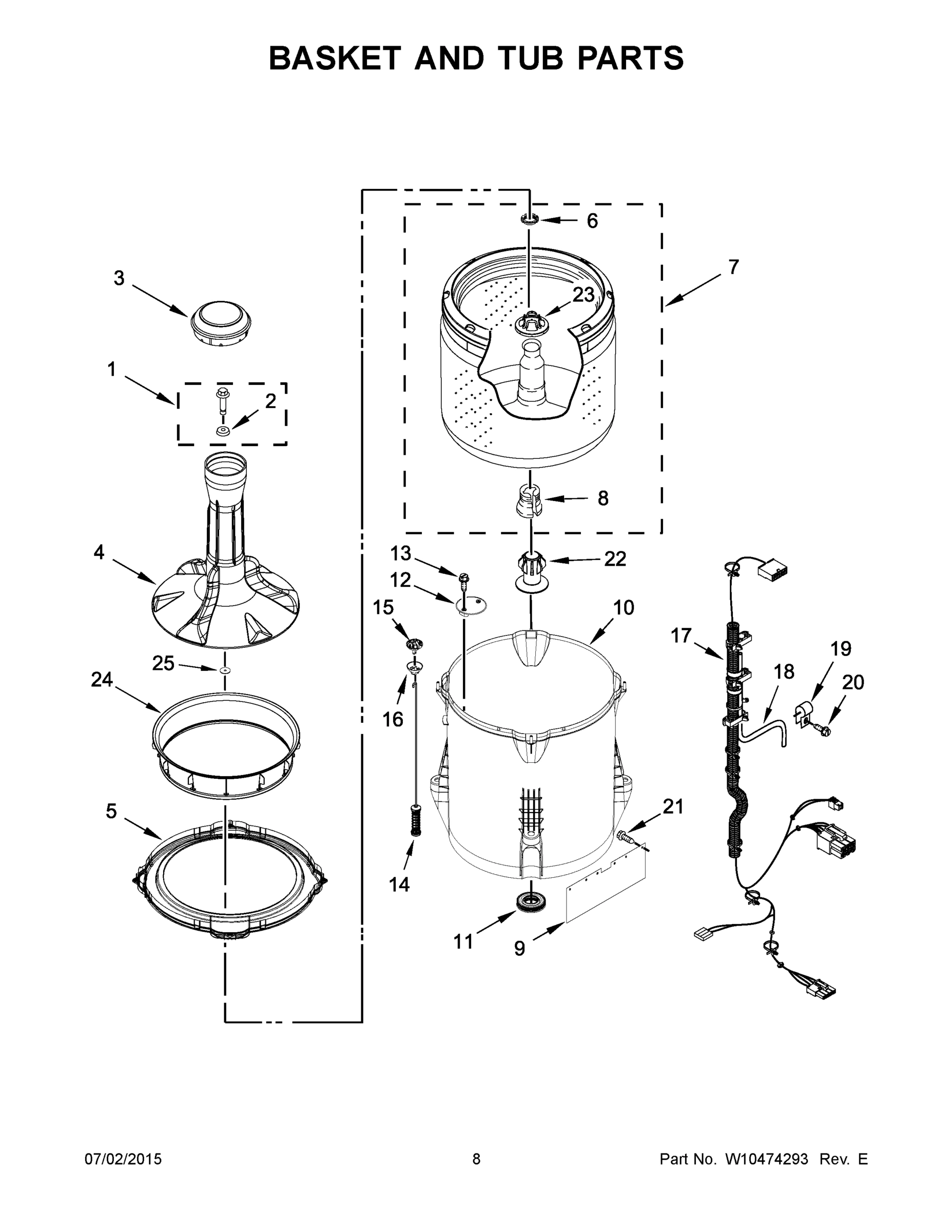 05 - BASKET AND TUB PARTS