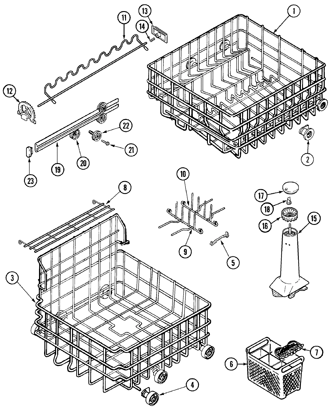 10 - TRACK & RACK ASSEMBLY