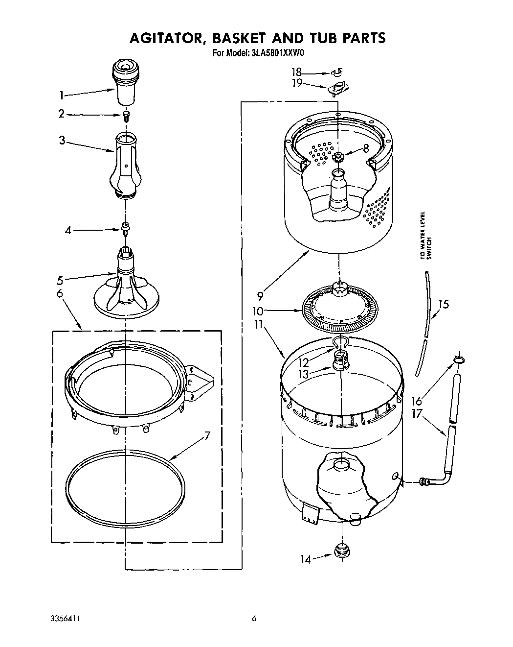 05 - AGITATOR, BASKET AND TUB