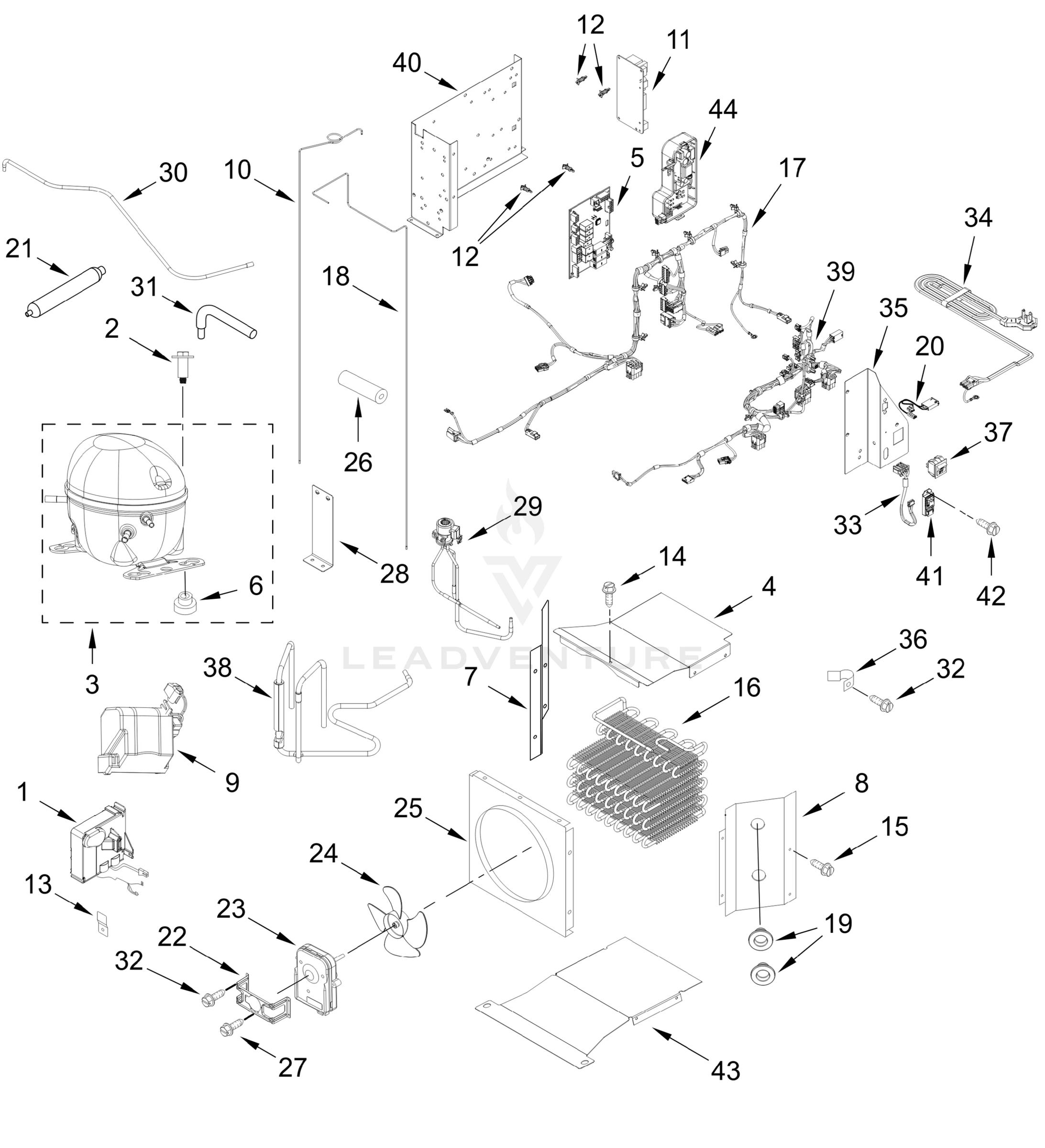 UPPER UNIT PARTS