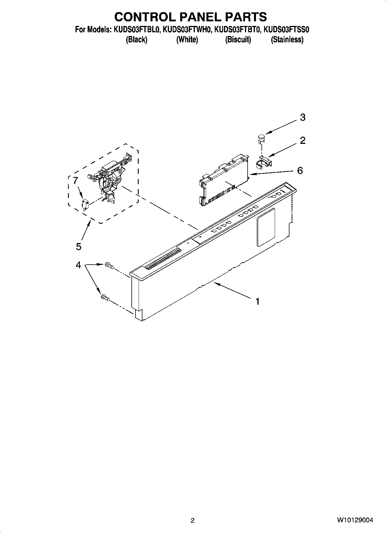 02 - CONTROL PANEL PARTS
