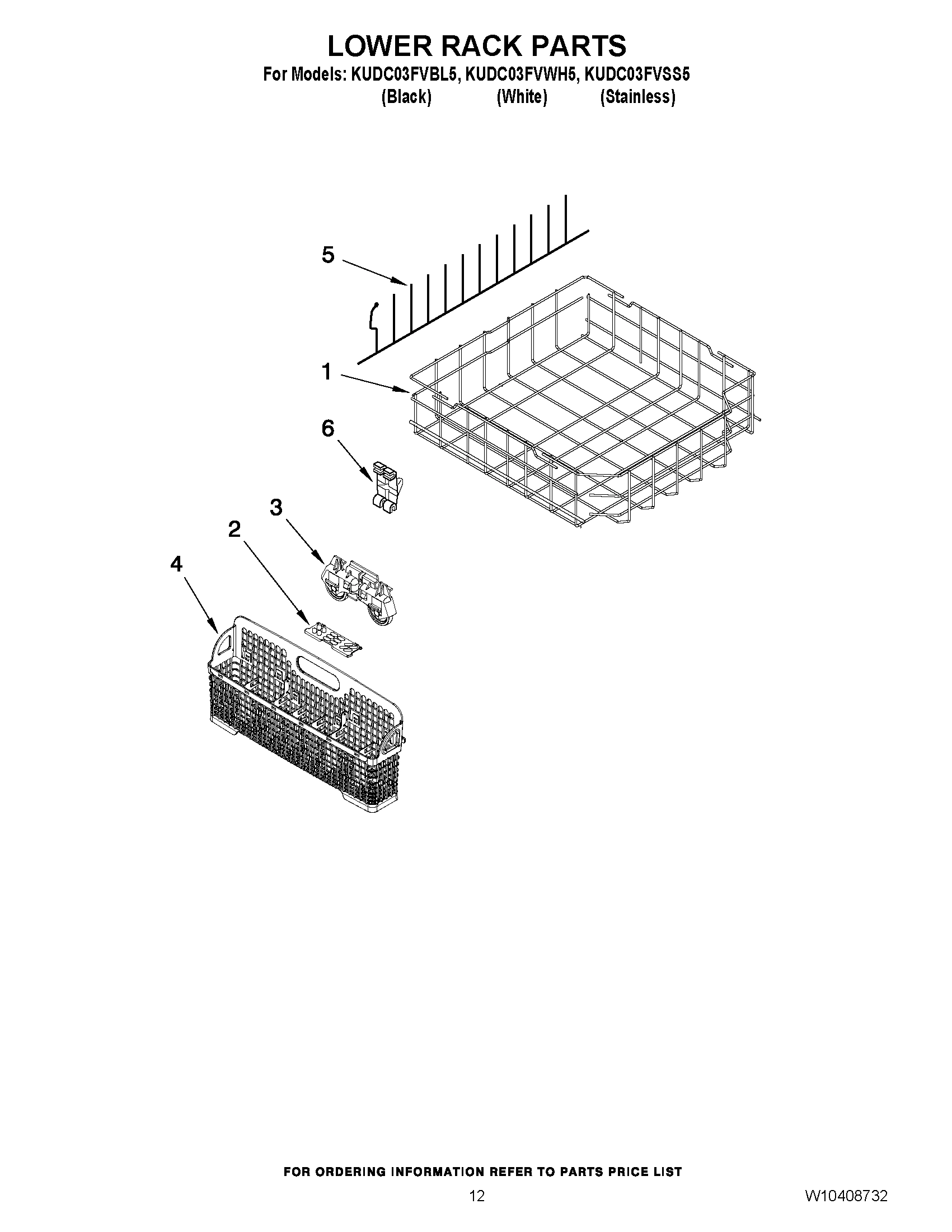 10 - LOWER RACK PARTS