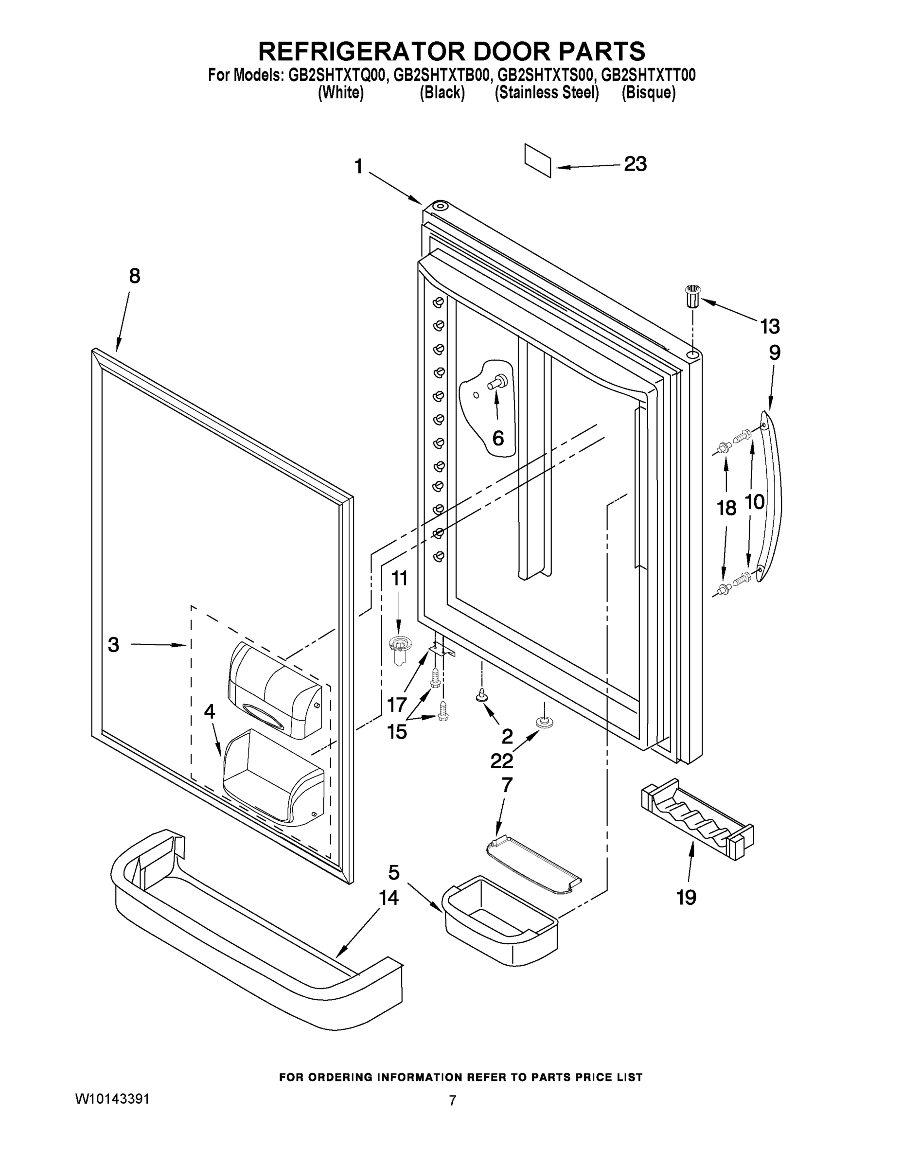 04 - REFRIGERATOR DOOR PARTS