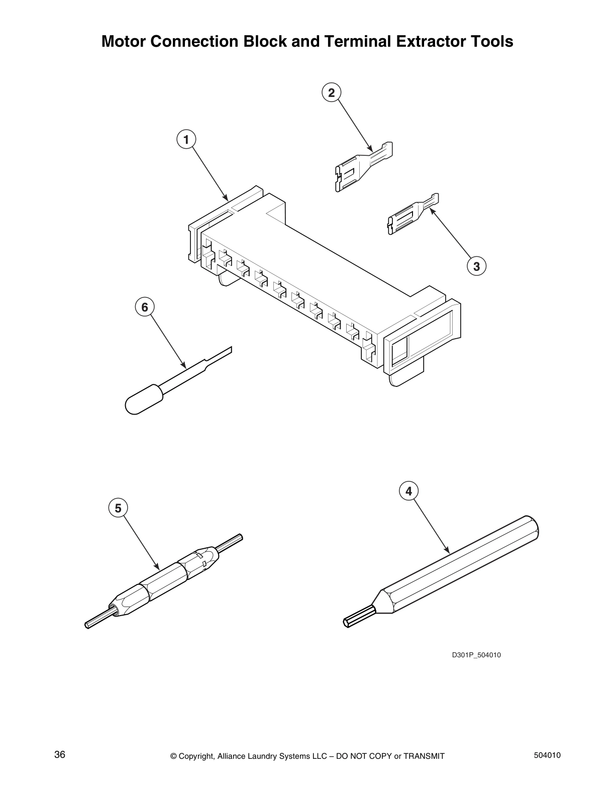 Motor Connection Block and Terminal Extractor Tools