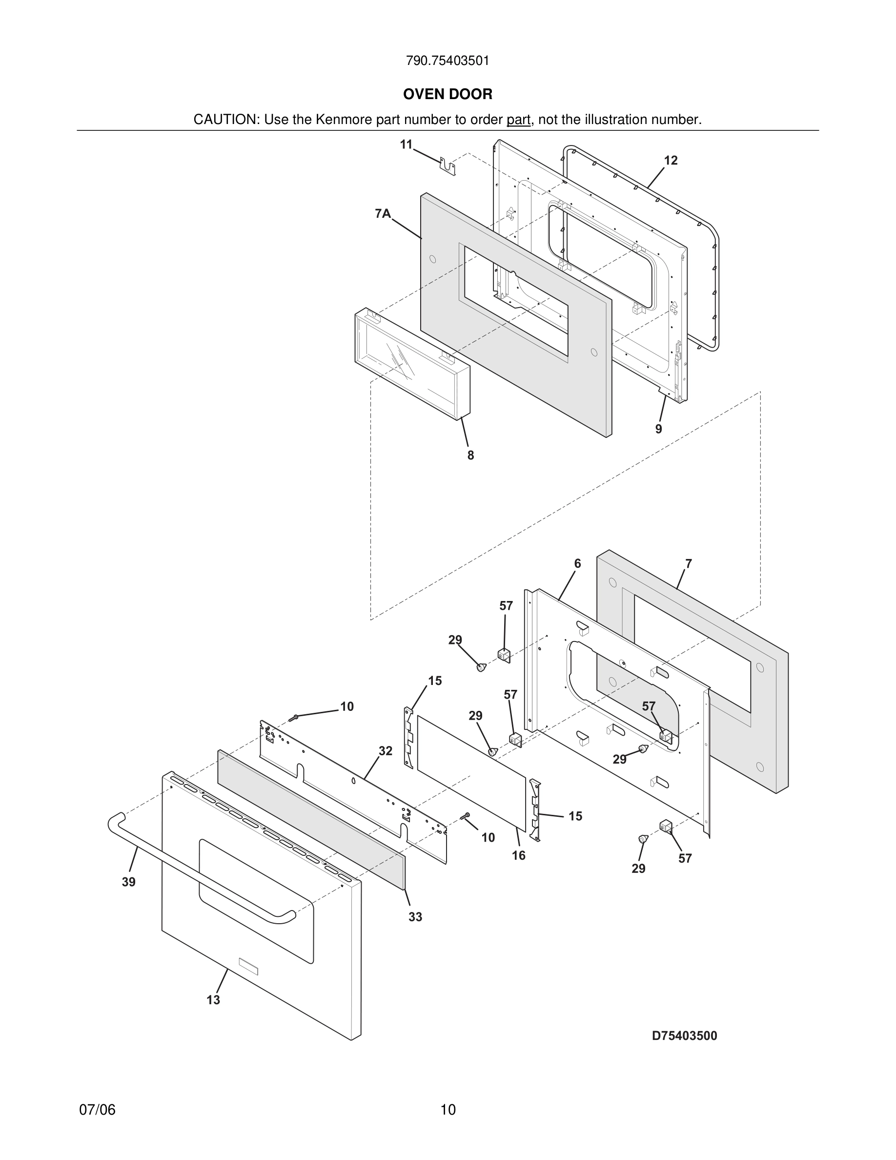 11 - OVEN DOOR