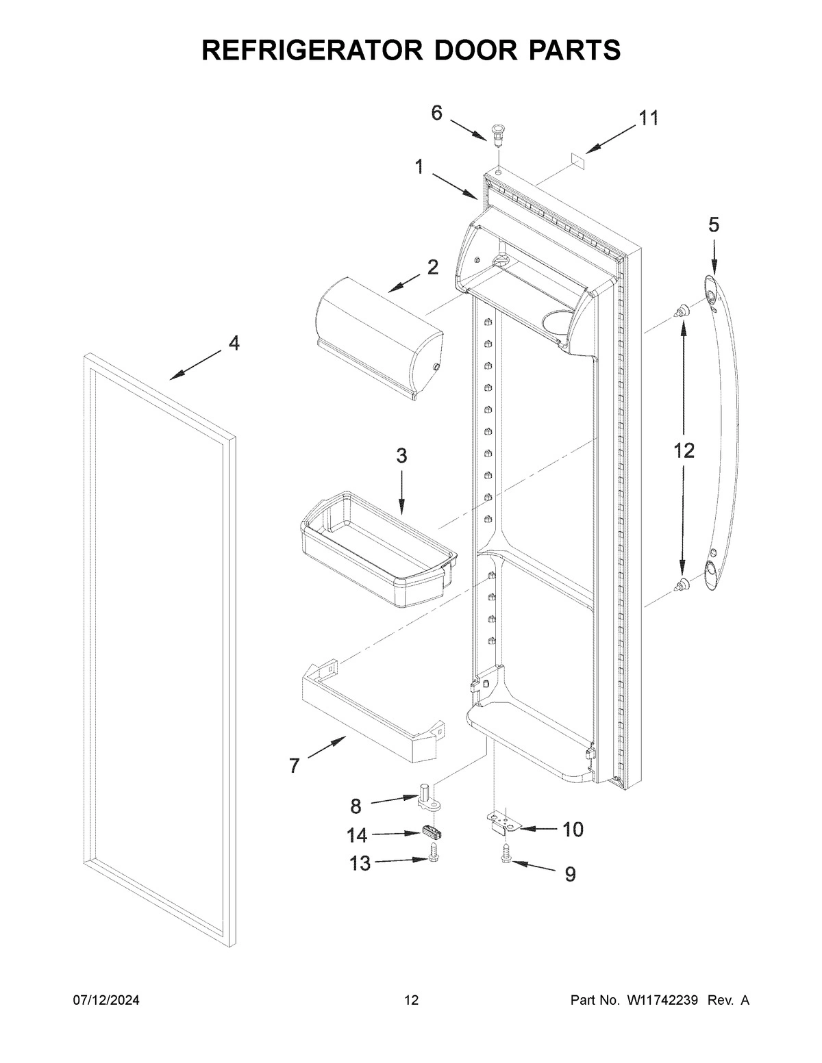 07 - REFRIGERATOR DOOR PARTS