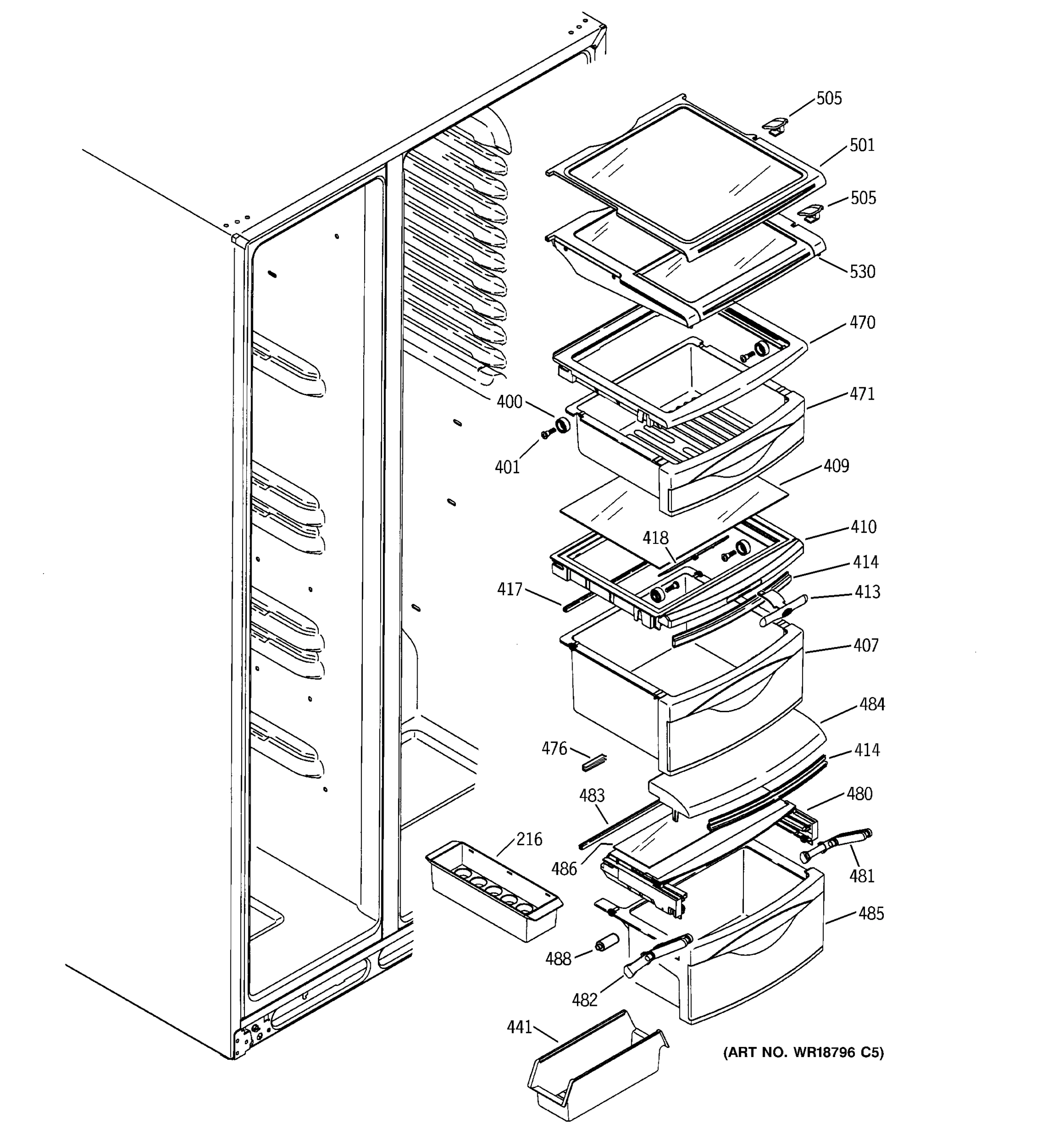 FRESH FOOD SHELVES