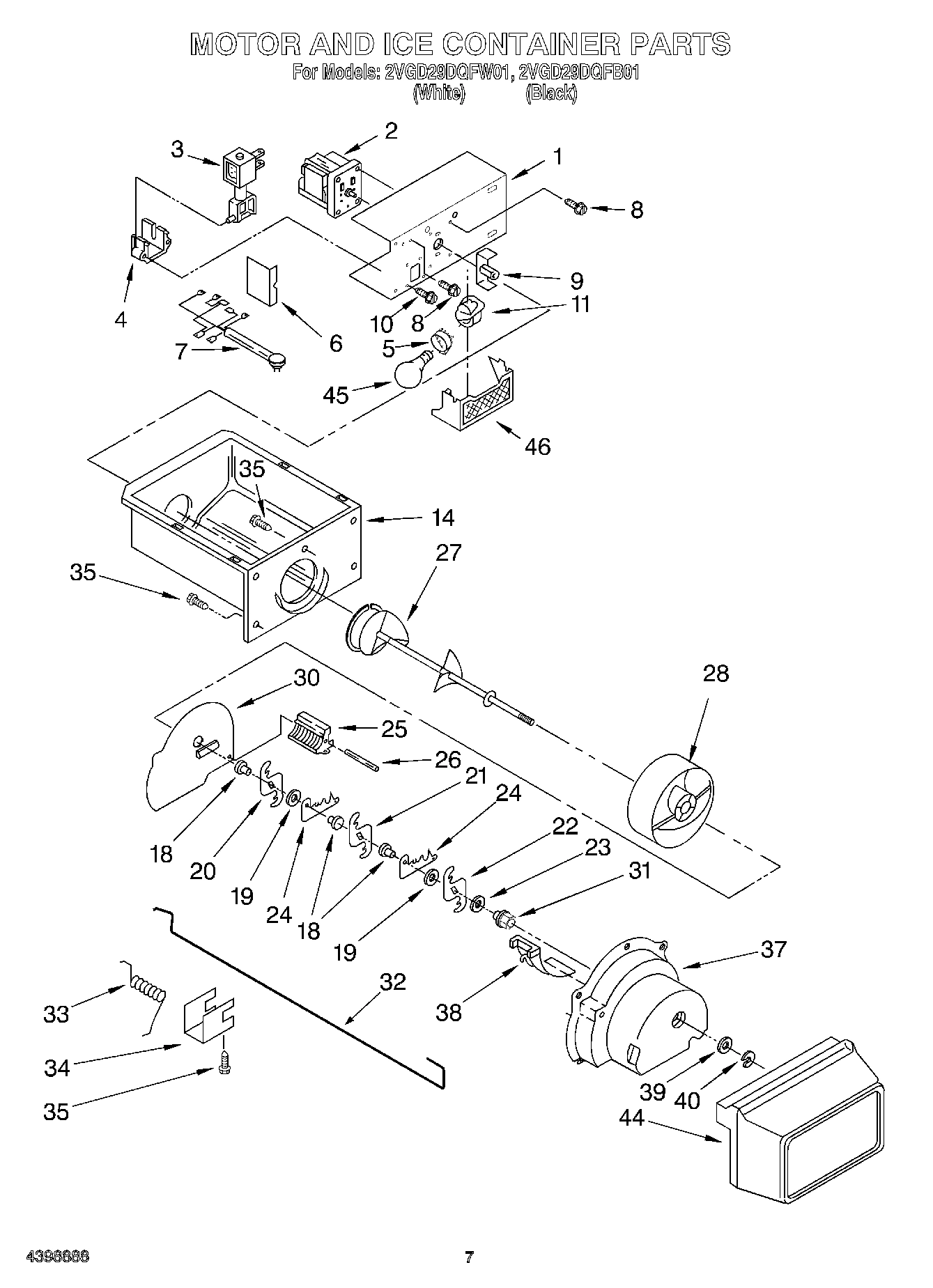 05 - MOTOR AND ICE CONTAINER
