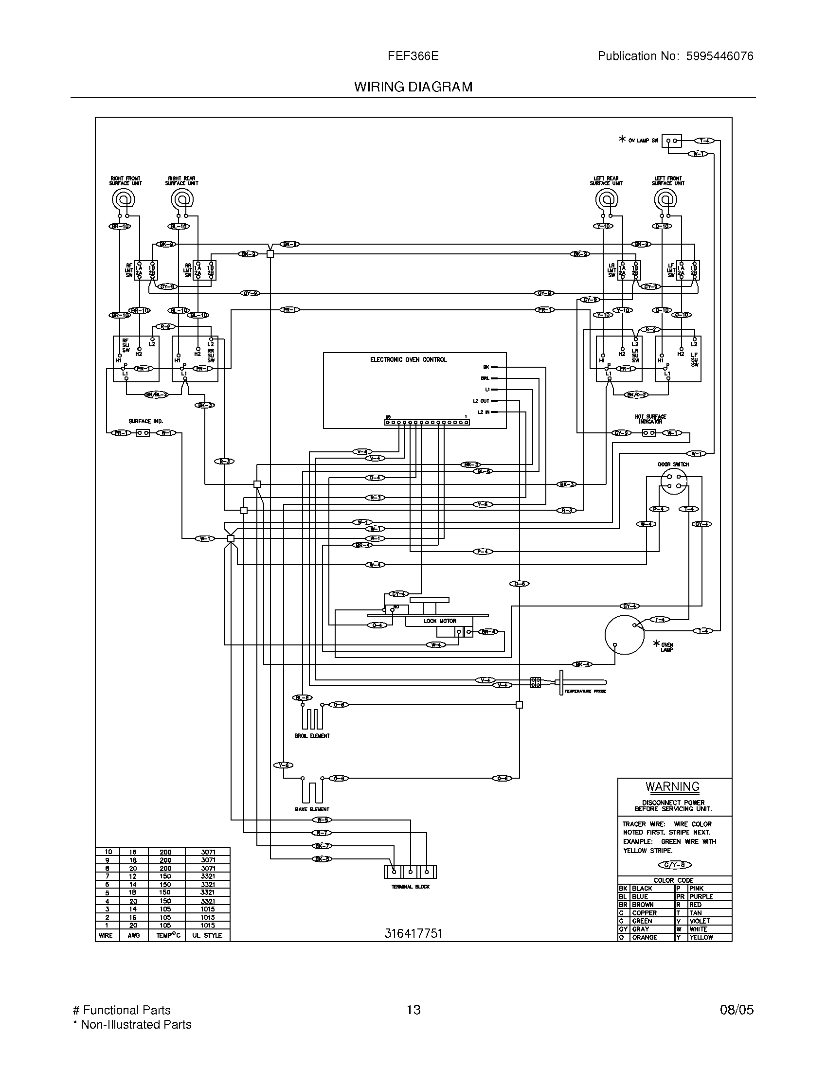 13 - WIRING DIAGRAM