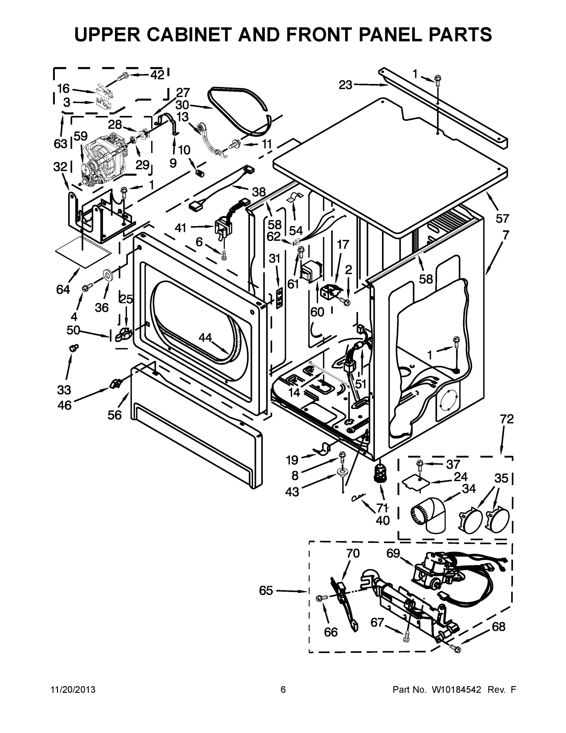 04 - UPPER CABINET AND FRONT PANEL PARTS