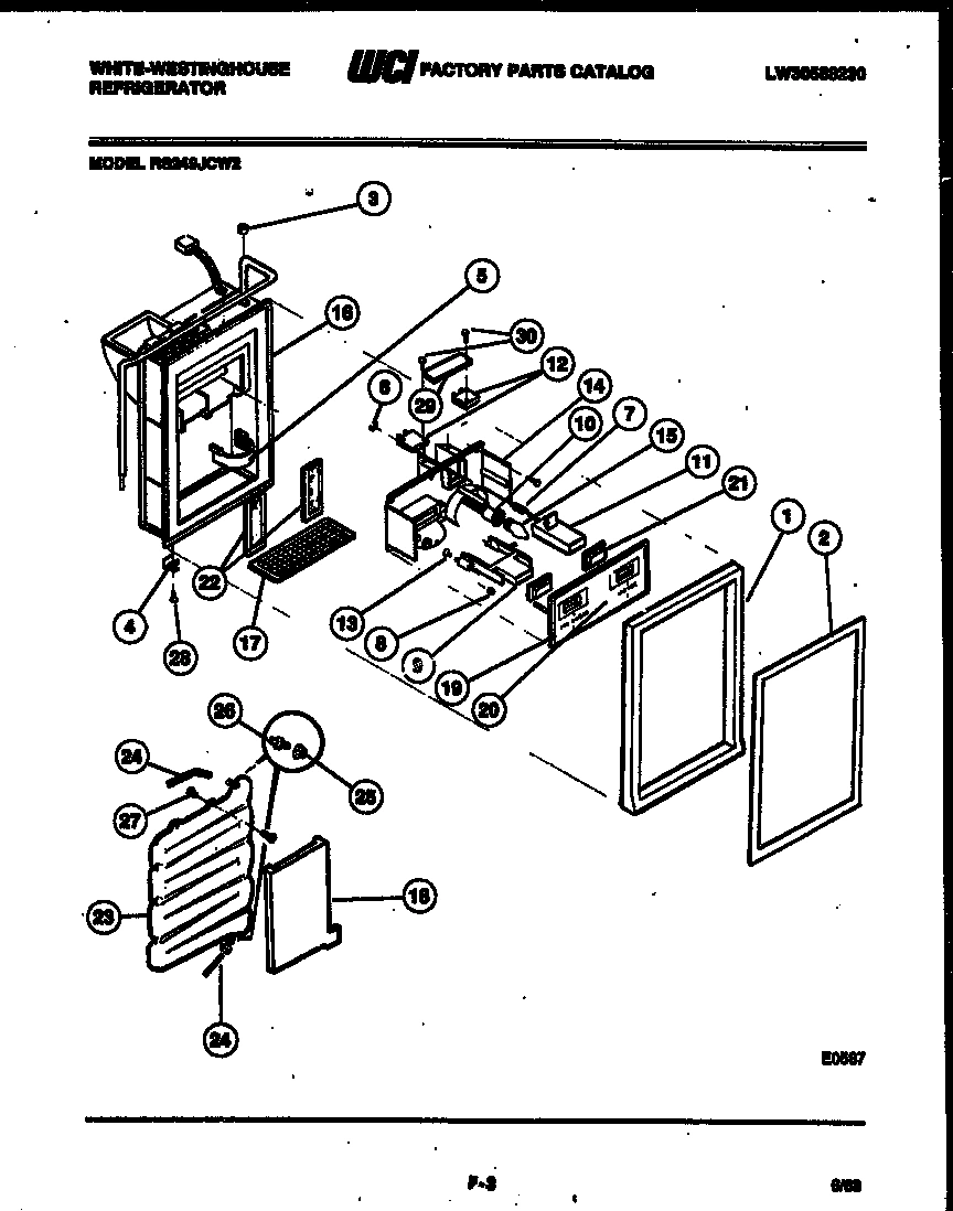 07 - ICE DOOR, DISPENSER AND WATER TANK