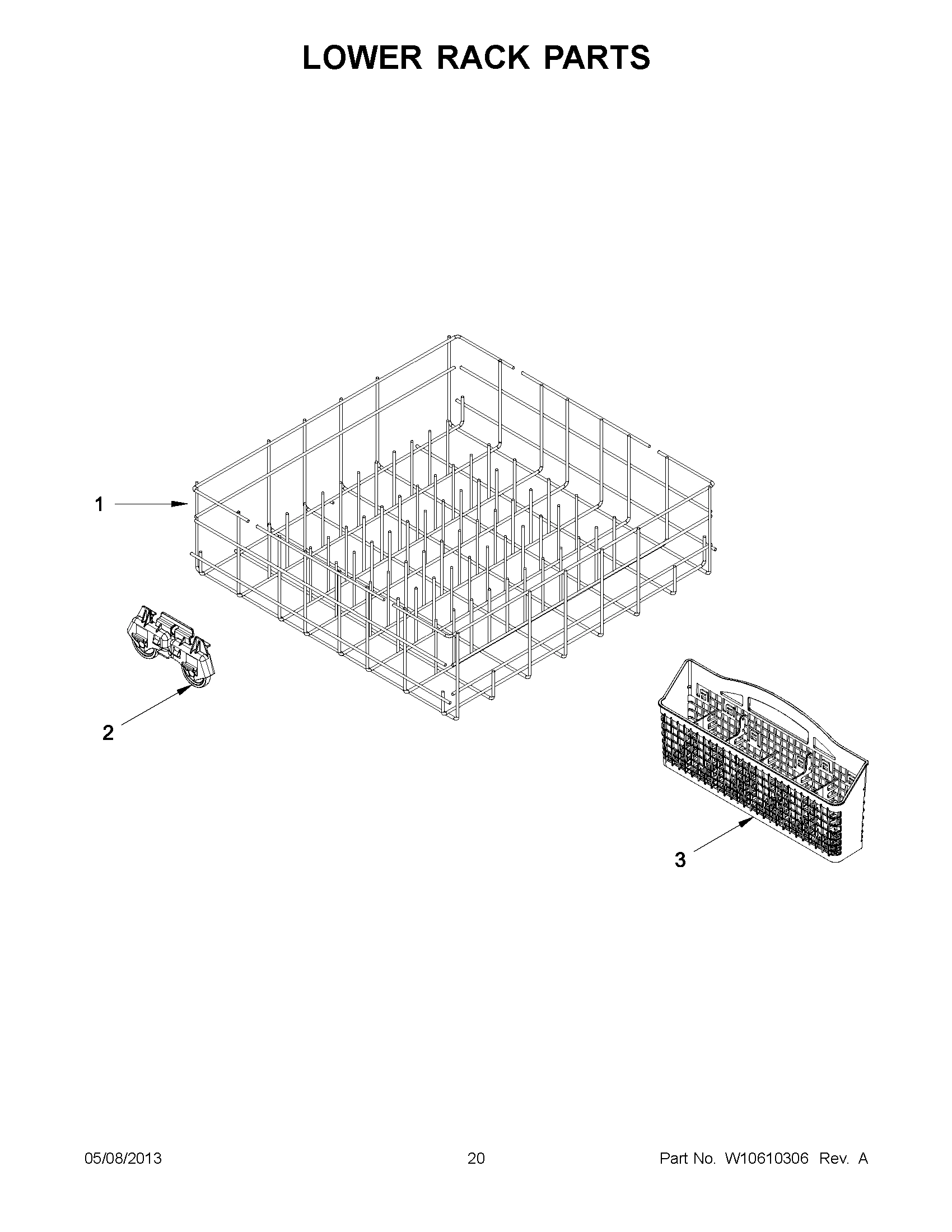10 - LOWER RACK PARTS