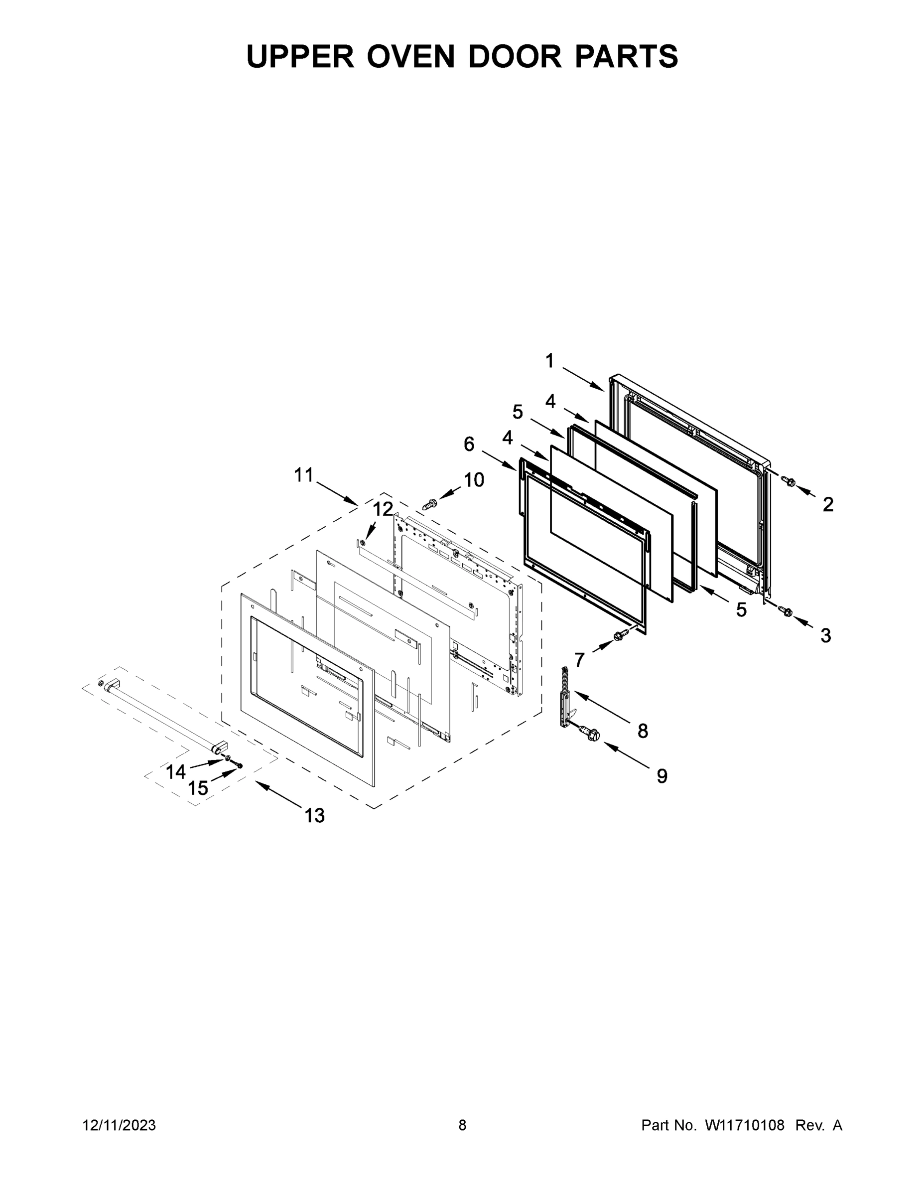 05 - UPPER OVEN DOOR PARTS
