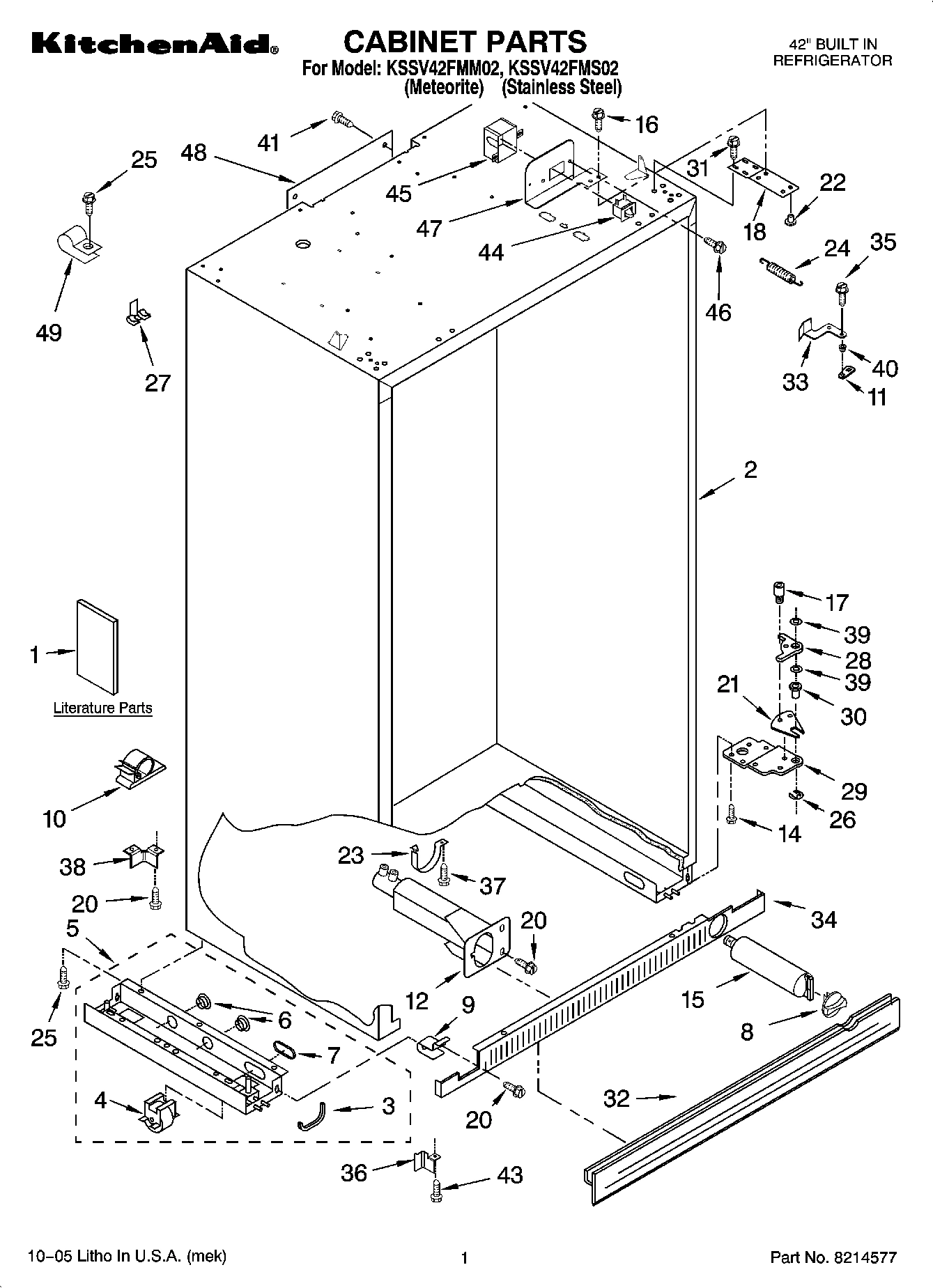 01 - CABINET PARTS