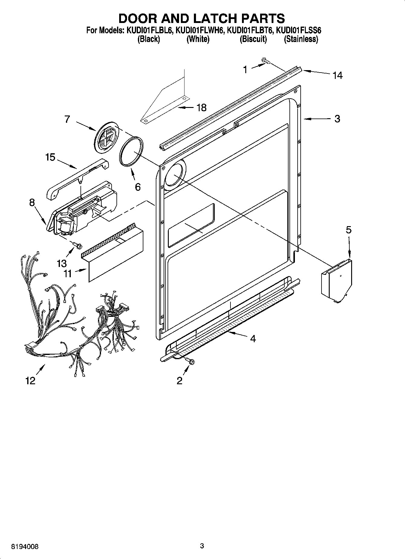 03 - DOOR AND LATCH PARTS
