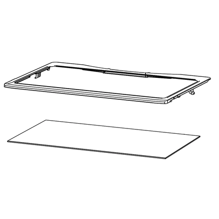 DA97-21587A Samsung Refrigerator Shelf Assemb