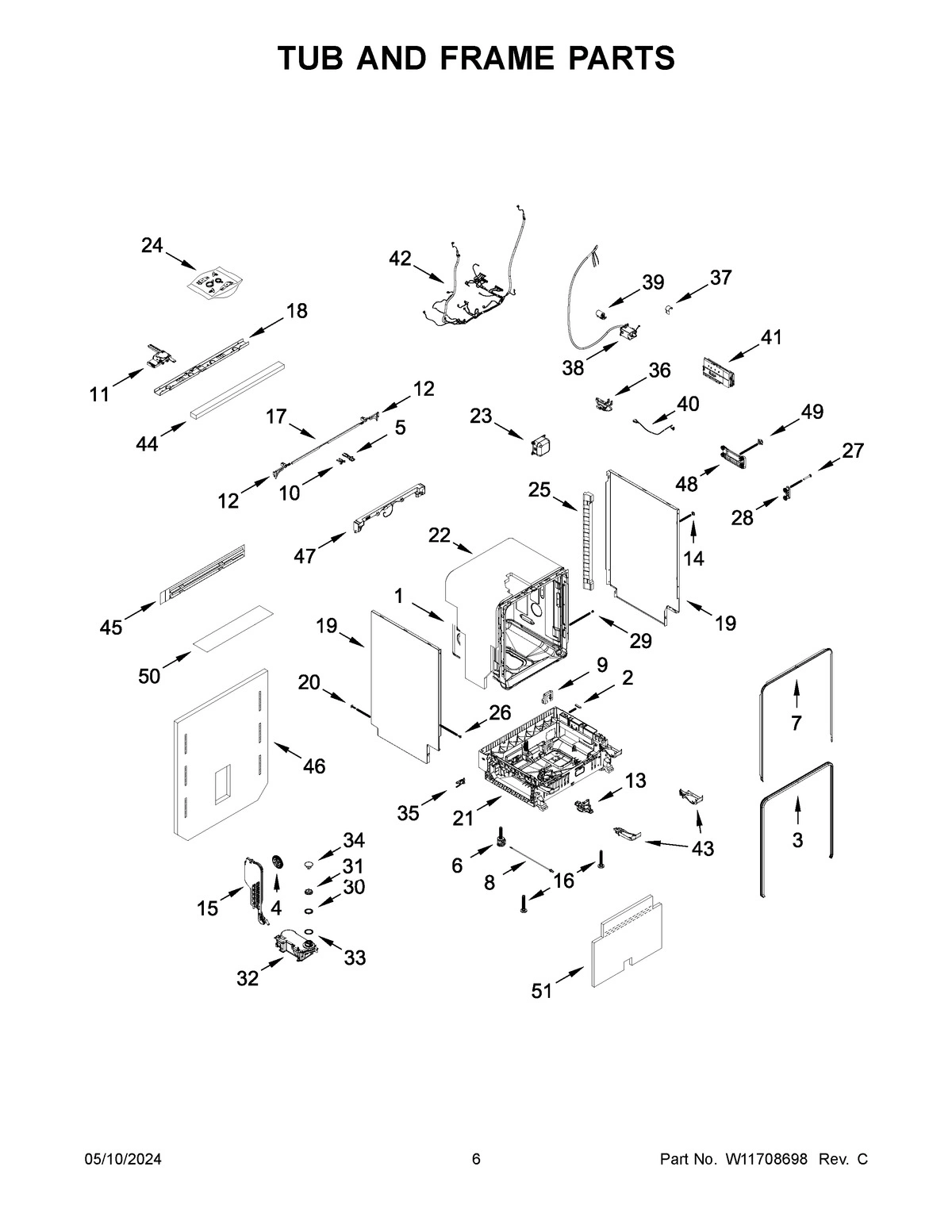 04 - TUB AND FRAME PARTS