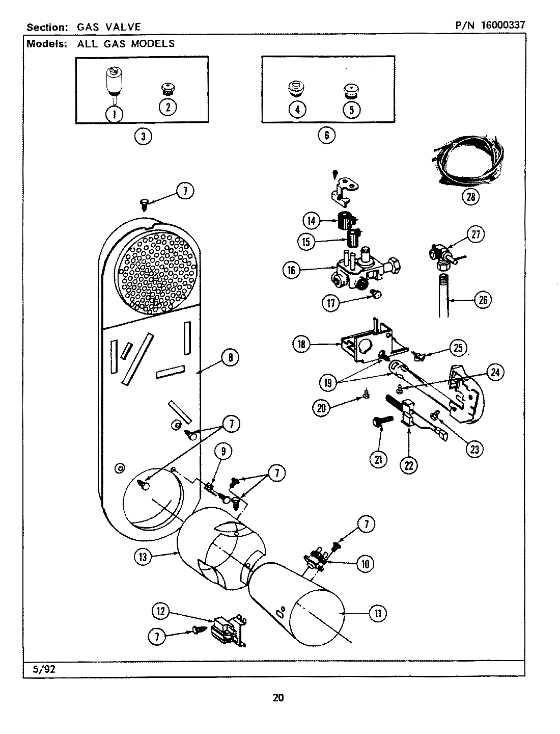 10 - GAS VALVE (LSG7800ABx)