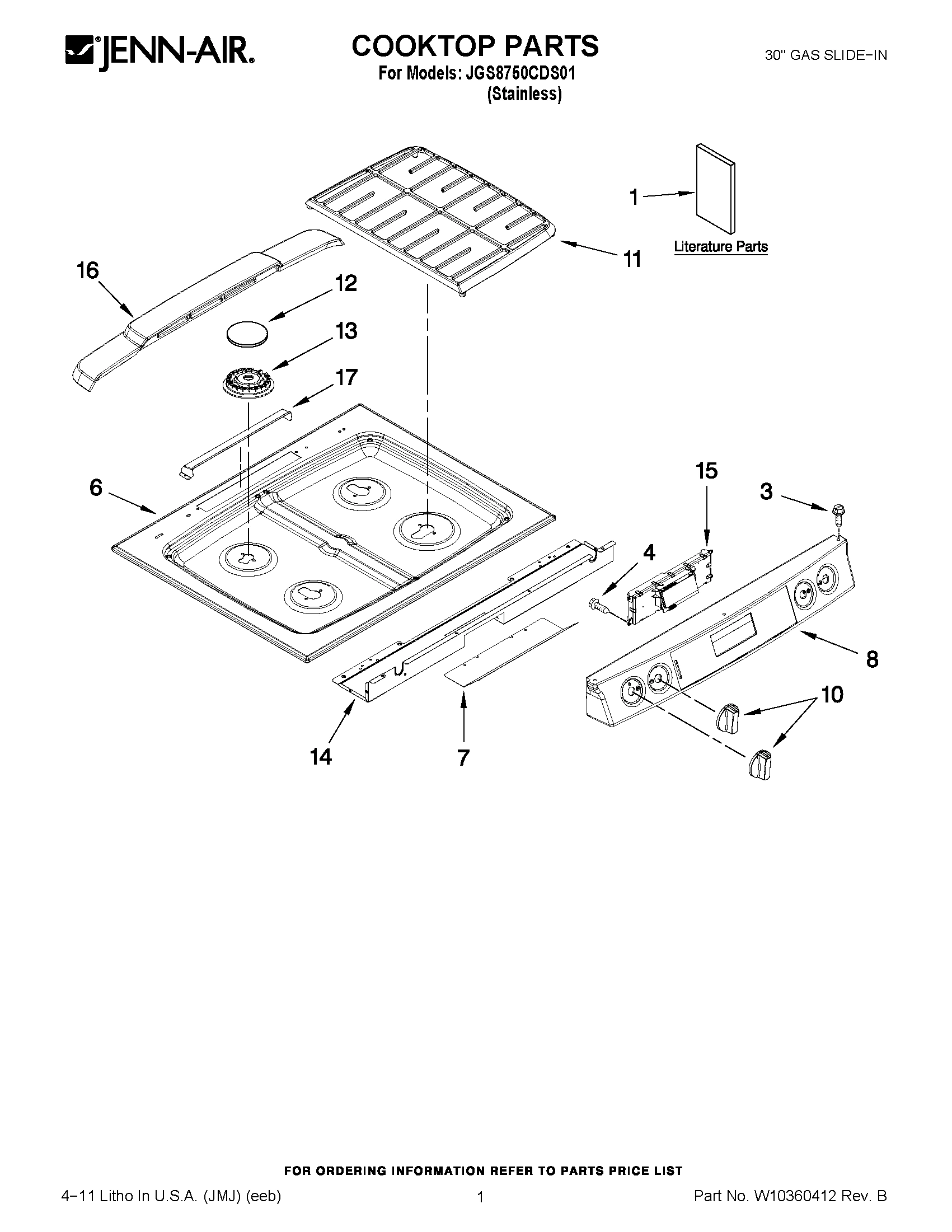 01 - COOKTOP PARTS