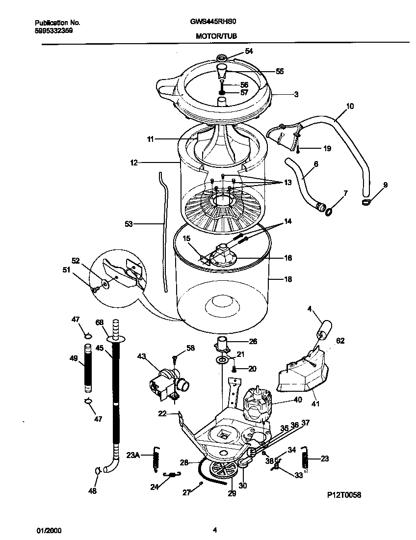 03 - P12T0058 WSHR MTR,HOSE