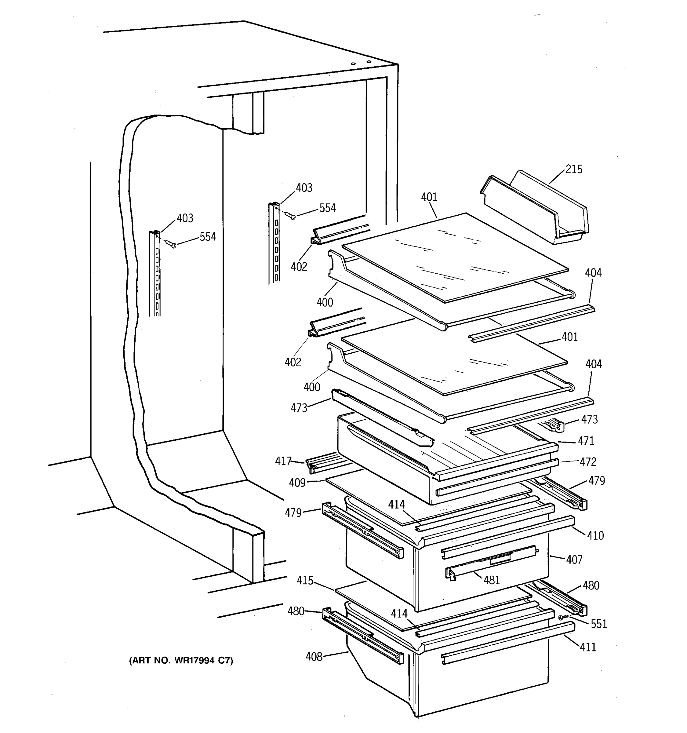 SHELF PARTS