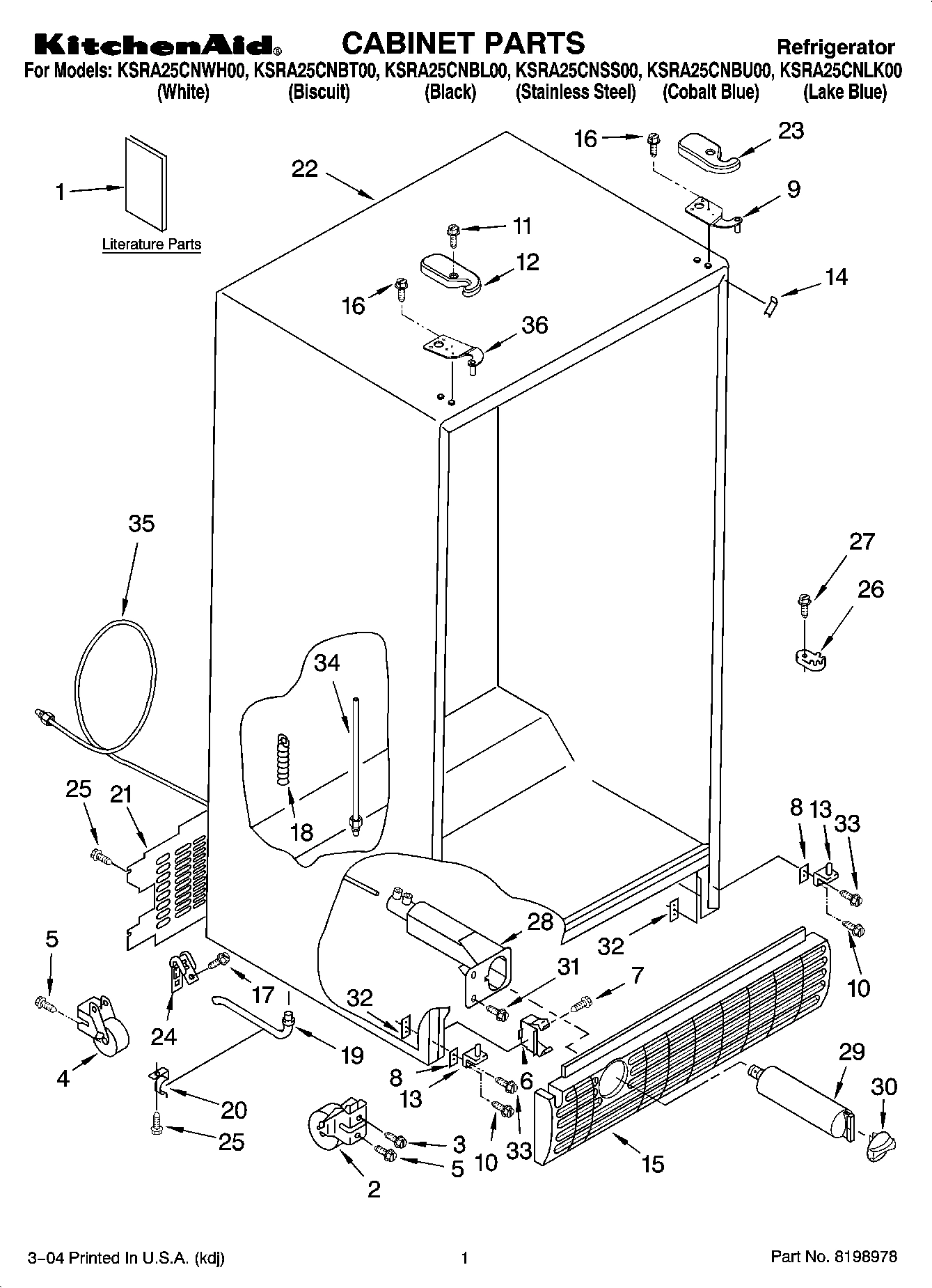 01 - CABINET PARTS