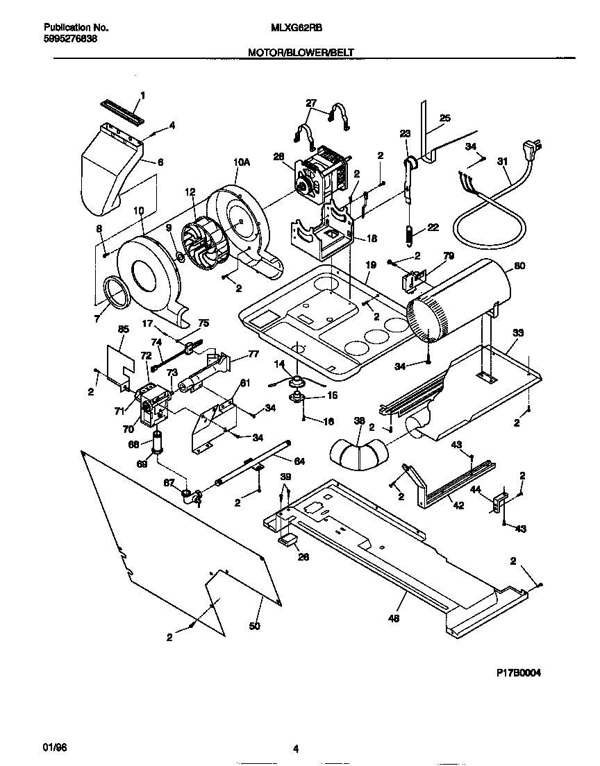 03 - MOTOR/BLOWER/BELT