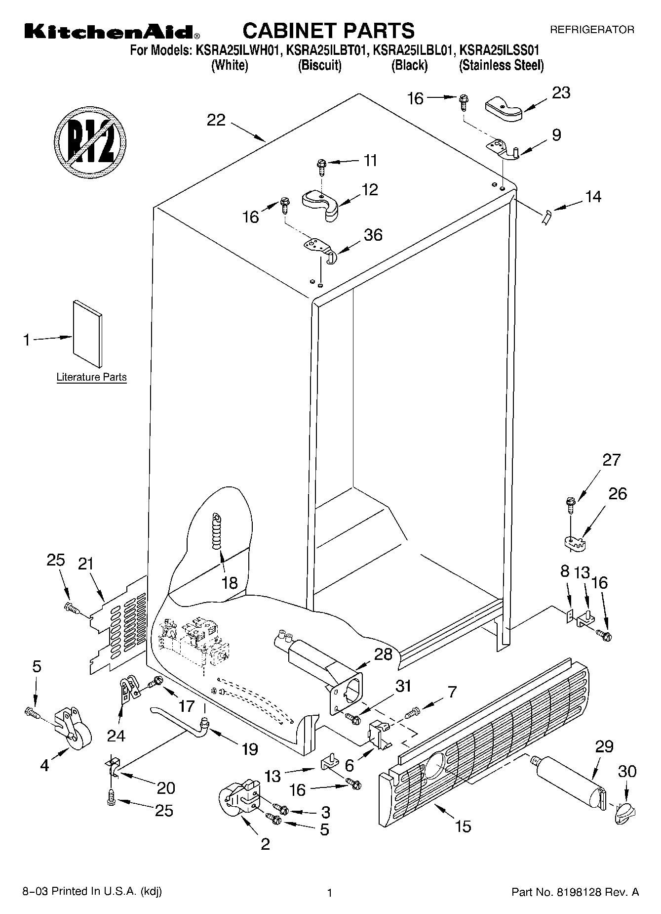 01 - CABINET PARTS