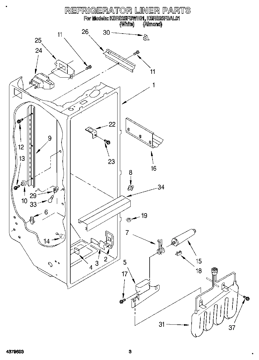 02 - REFRIGERATOR LINER