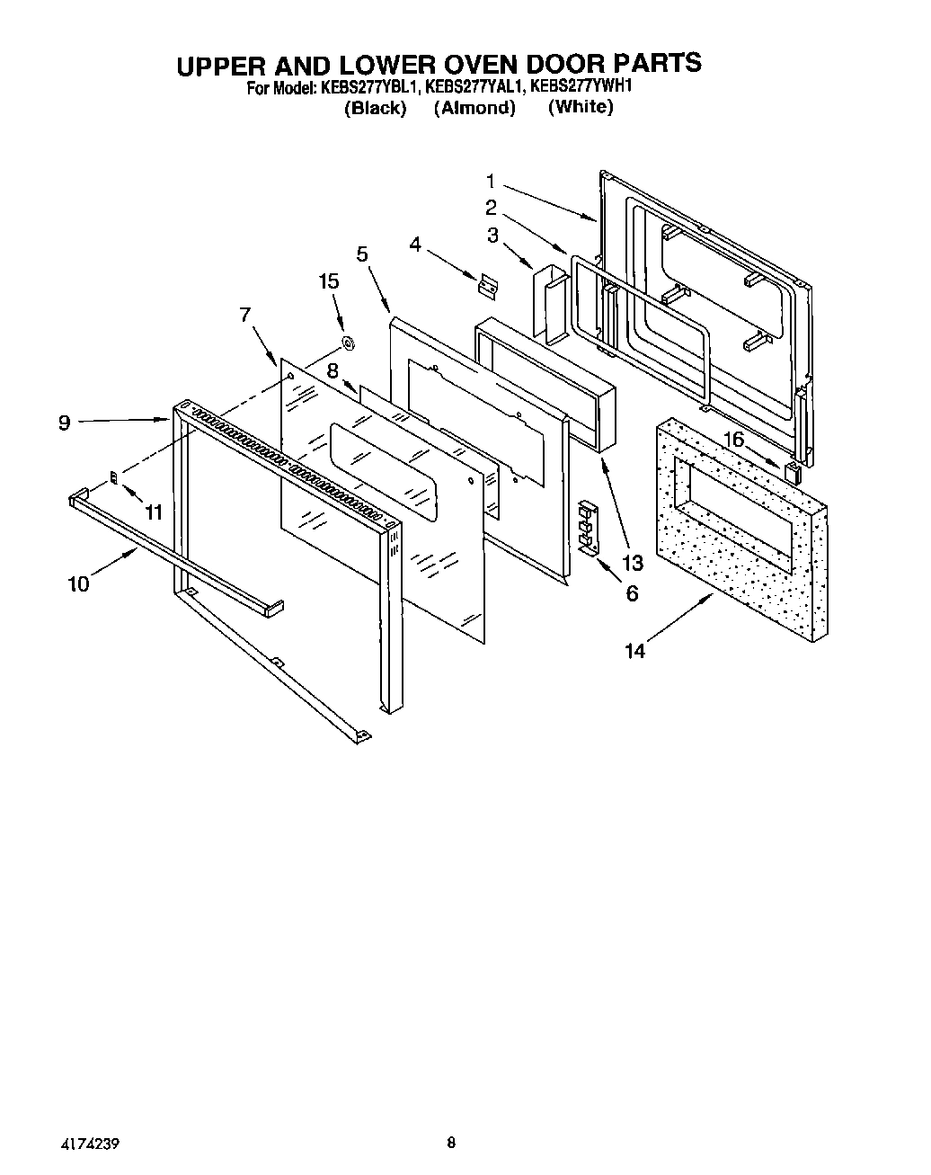 06 - UPPER AND LOWER OVEN DOOR