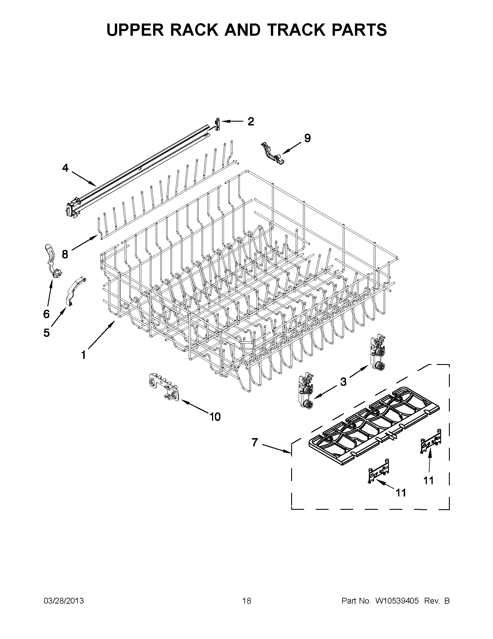 09 - UPPER RACK AND TRACK PARTS