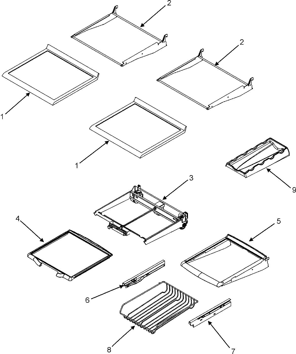 11 - REFRIGERATOR SHELVES